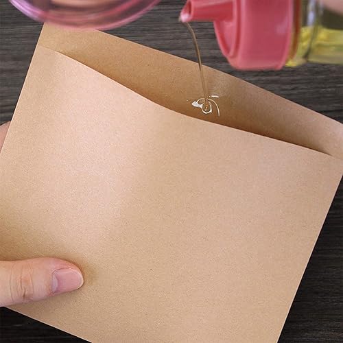 Miniatura 5 de Paquete de 100 bolsas de papel para desayuno, bolsas de delicatessen, 7 x 6.7 pulgadas, bolsas de papel kraft de cera seca, bolsas de papel
