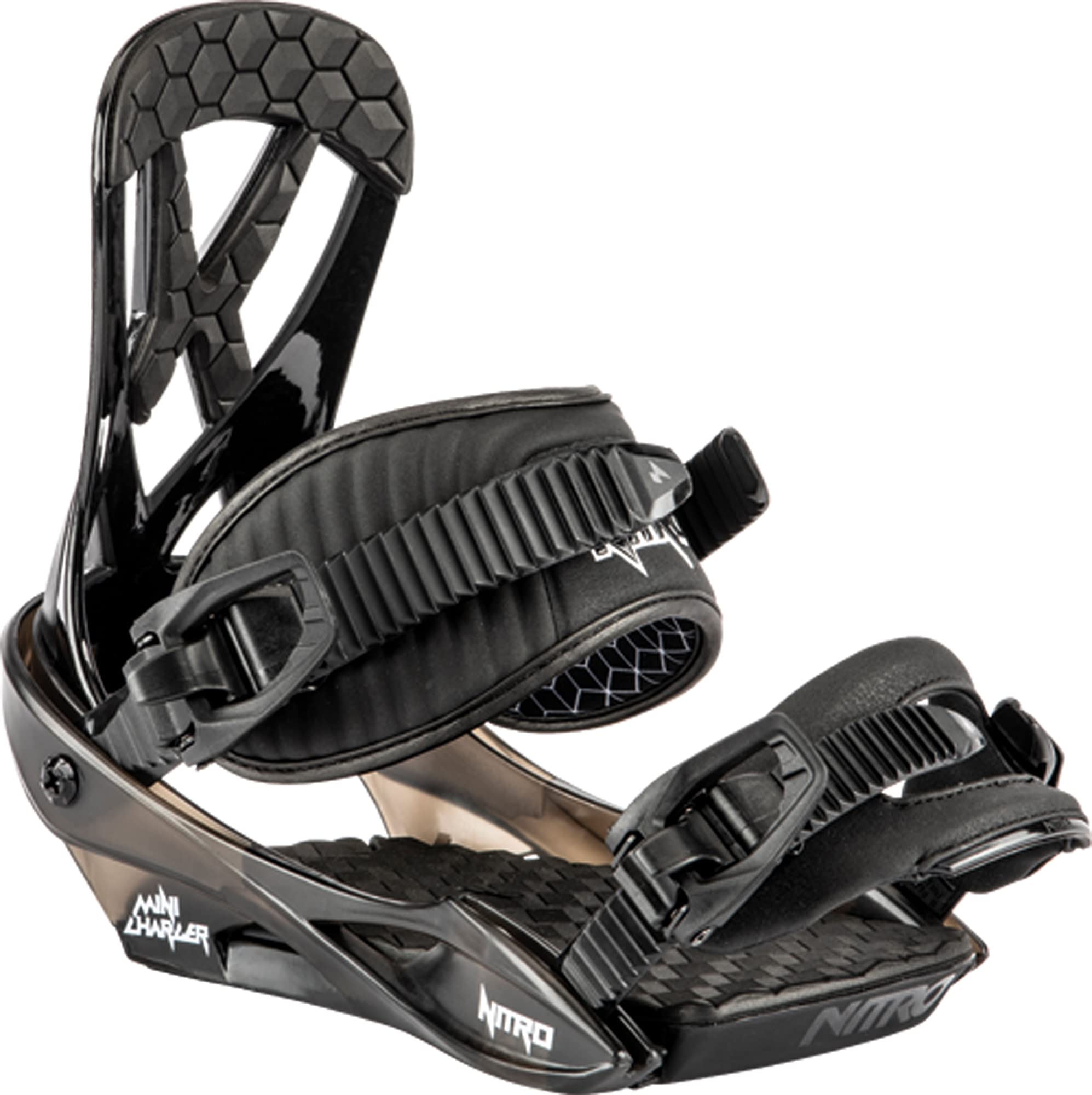 Nitro Unisex młodzieżowa mini ładowarka BDG (polybag) ´22 wiązanie snowboardowe, czarna, S