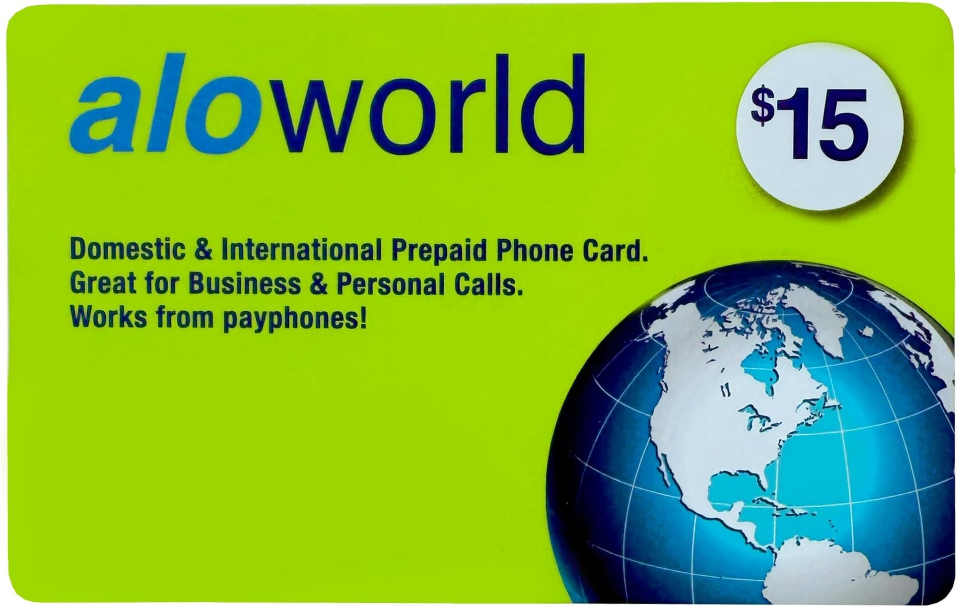 Phone Card for International & up to 415 Domestic Minutes, Prepaid Calling Card for Any Phones & Payphones