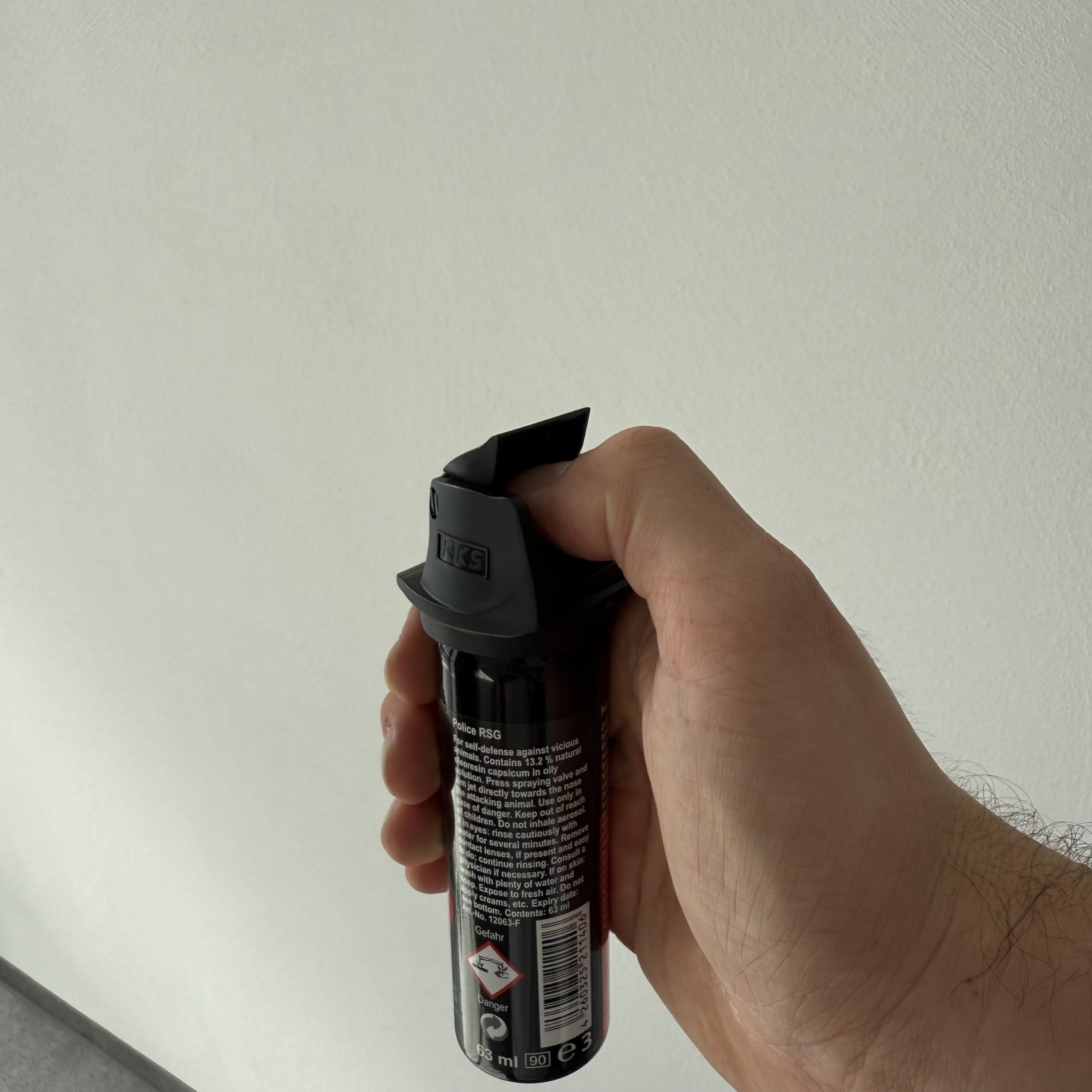 Pfefferspray Pfeffergel VESK RSG Police Gel 63 ml Sprühkopf mit Federdeckelkappe