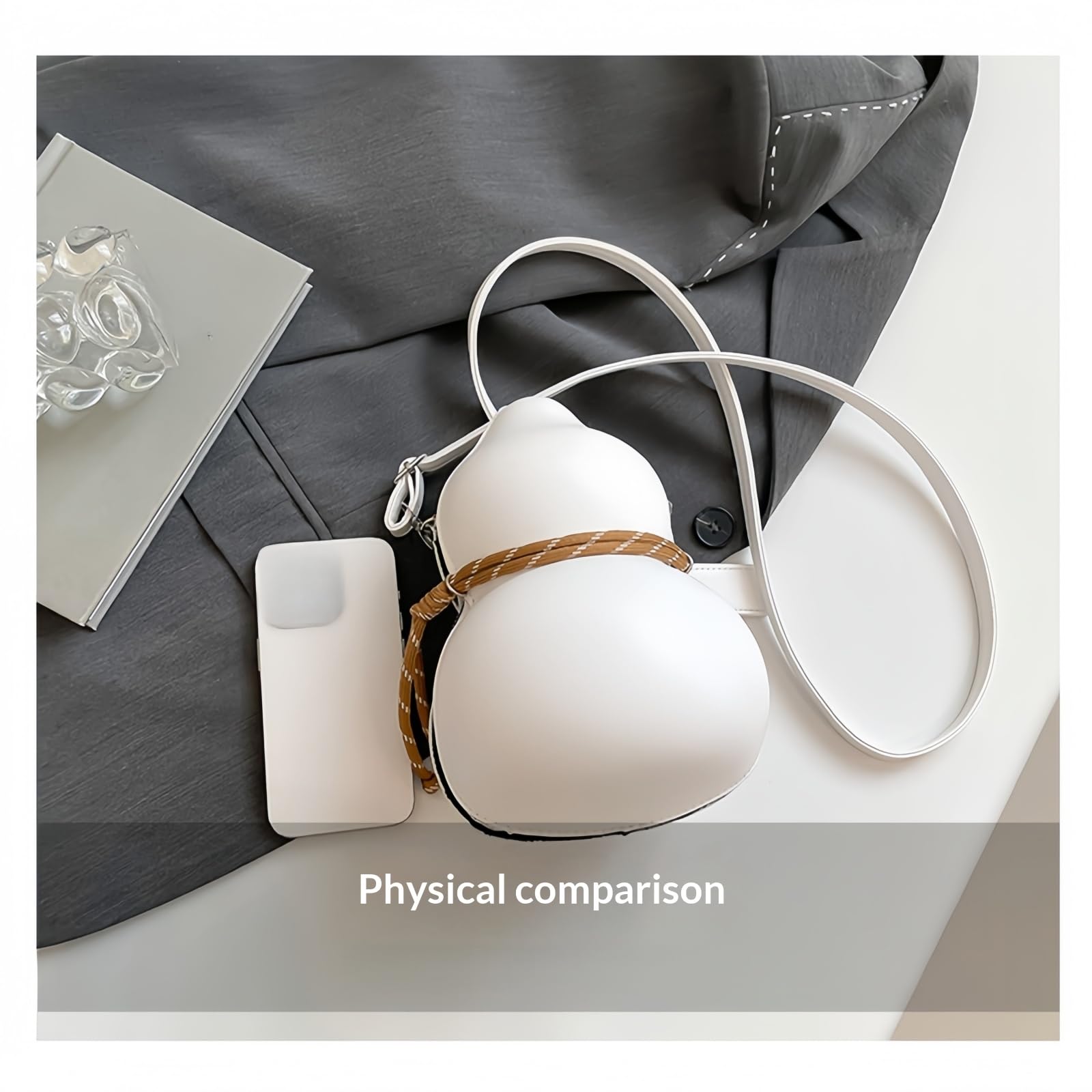 Genérico Crossbody Bag For Women, Calabash Sling Bag With Zipper, Adjustable Strap Novelty Shoulder Purse
