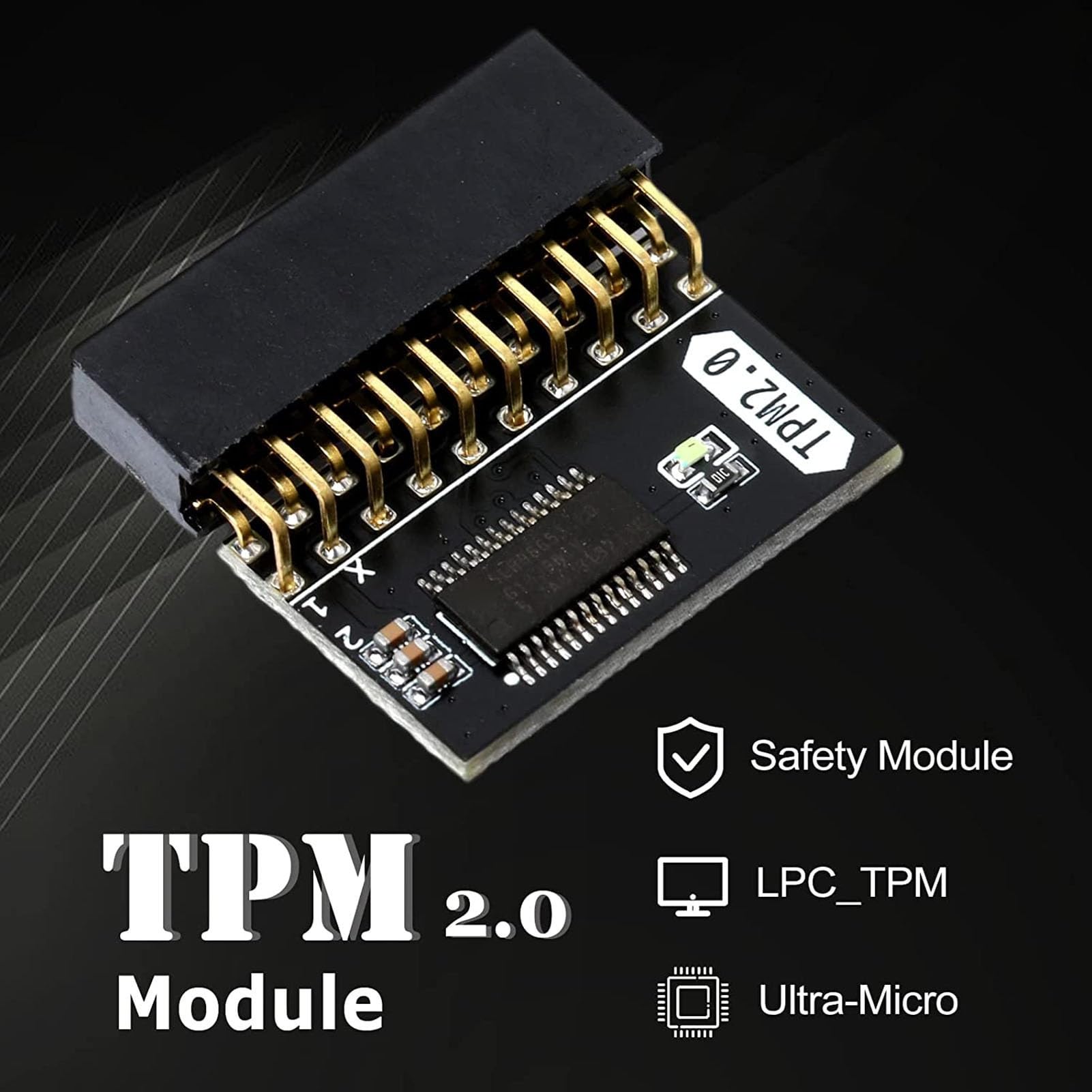 Amazon.com: KIMISS TPM 2.0 Encryption Security Module 20Pin 2 10P  Standalone Crypto Processor TPM 2.0 Module for Win11 for Gigabyte for Tpm  Module : Electronics