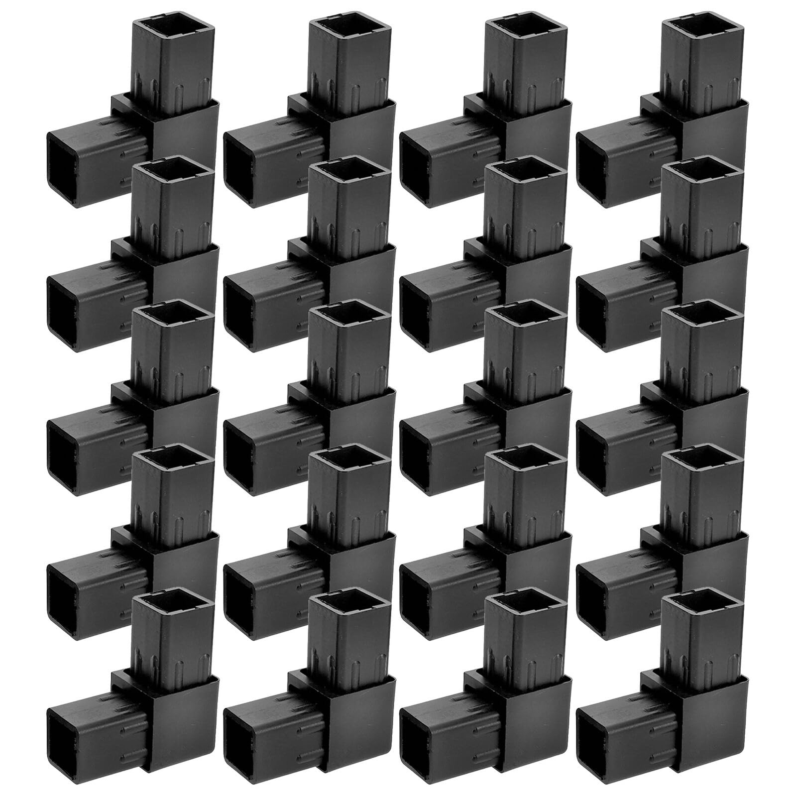 Raccord voies étanche KOMBIUDA à angle plastique robuste pour garde-corps rigide en lot de 20