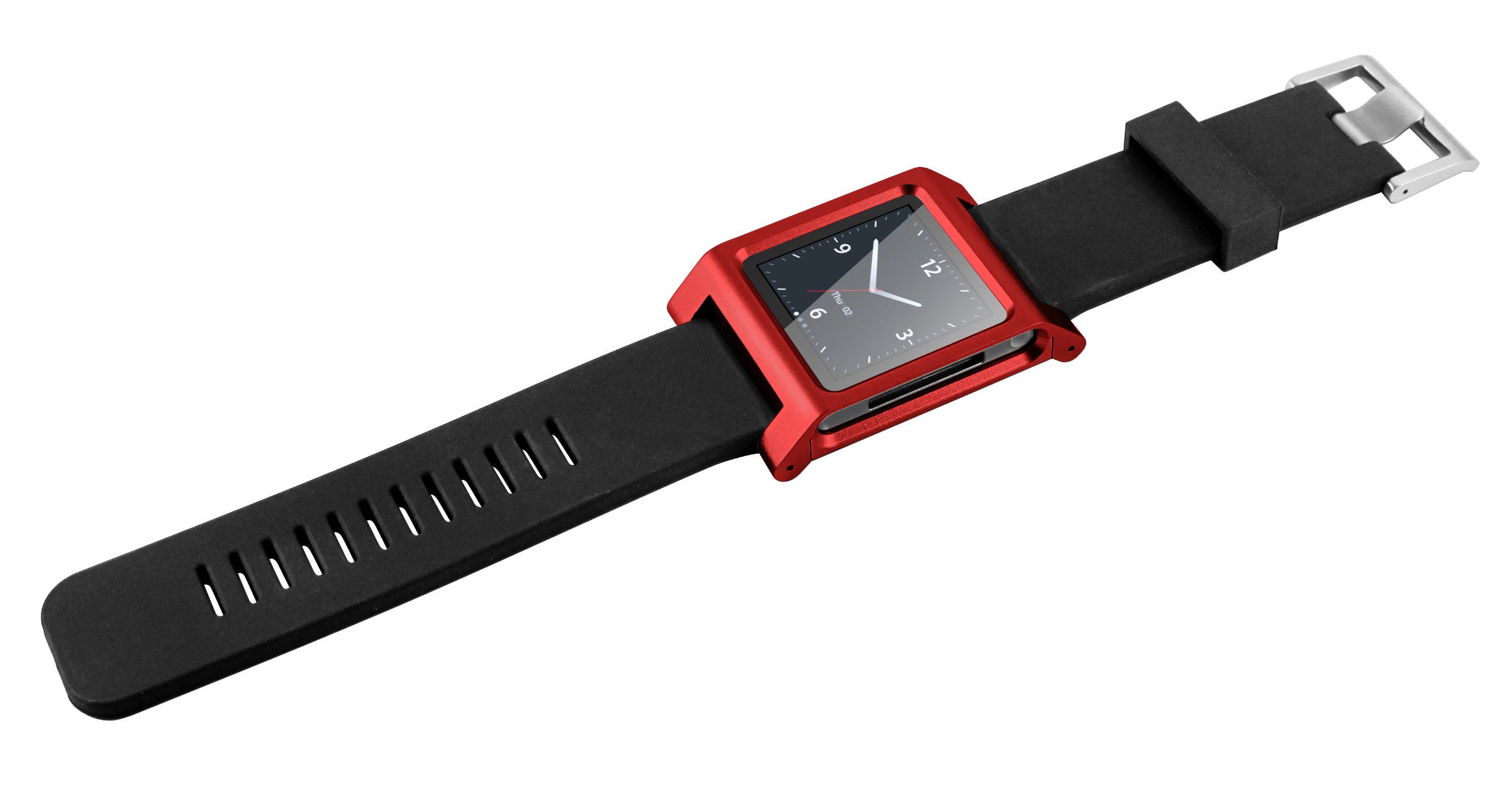 Amazon | ユニーク iPod nano専用ウォッチバンド iWatch レッド