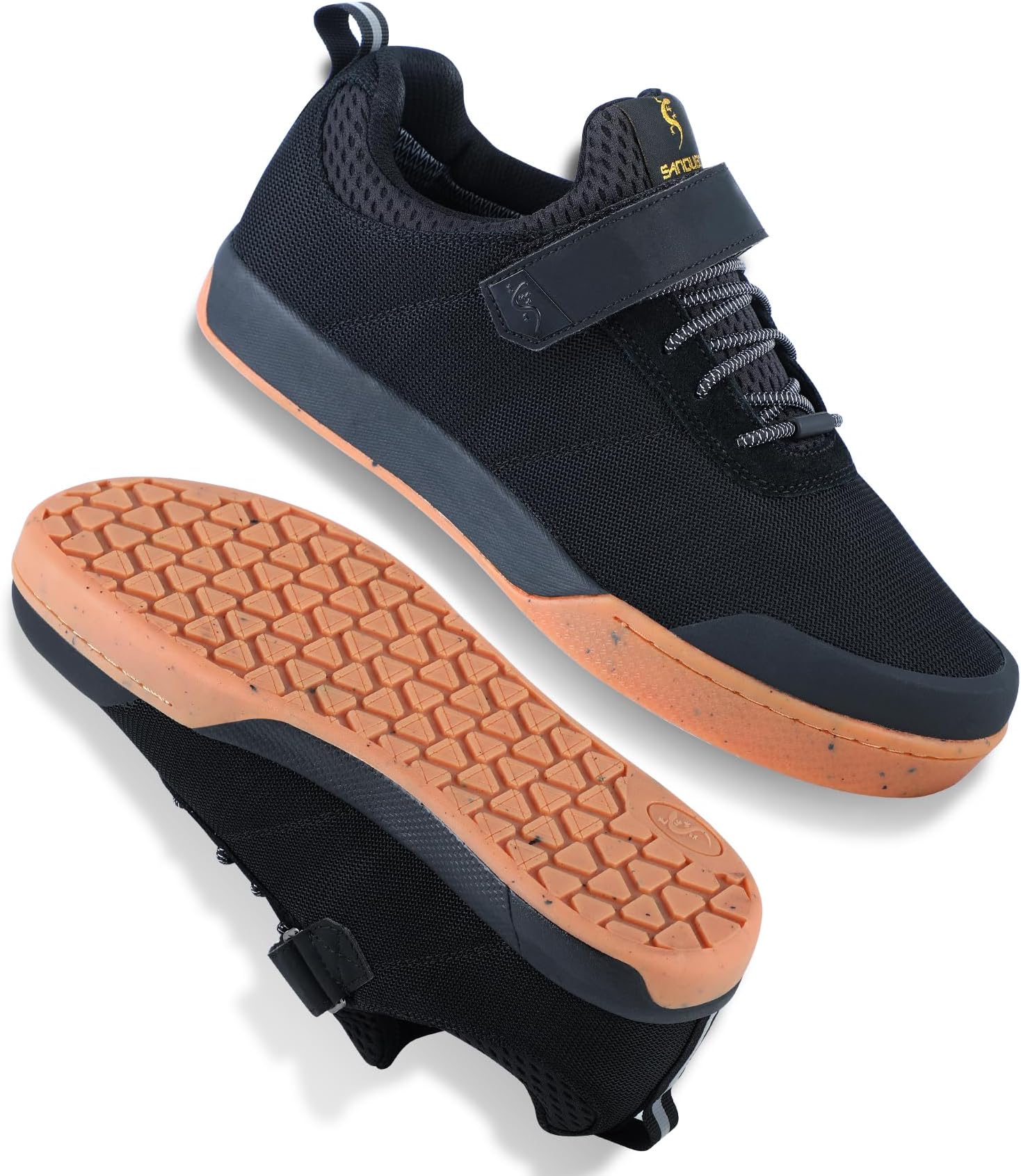 SANDUGOMen's Mountain Bike Shoes Elastic Closure | Lightweight, Waterproof, Breathable MTB Shoes