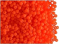 Vista 2 de SCARA - Cuentas redondas de vidrio checo de 0.35 onzas (0.08 pulgadas), cuentas de vidrio neón (activas con rayos UV) para hacer joyas y pulseras