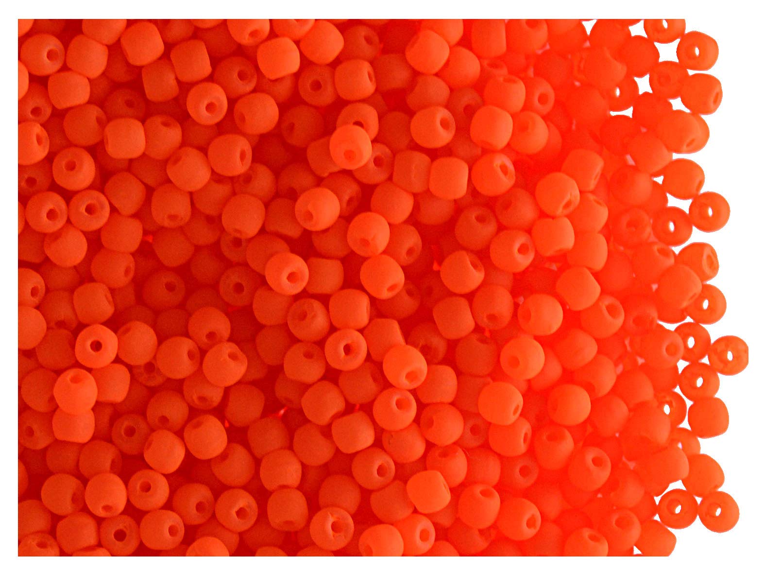 SCARA 10 g Tschechische Glasperlen 2 mm, warme Neon (UV-aktiv) Glasperlen für Schmuck und Armbänder, Perlen für Armbänder, Perlen-Set, warme Neon-Mischung