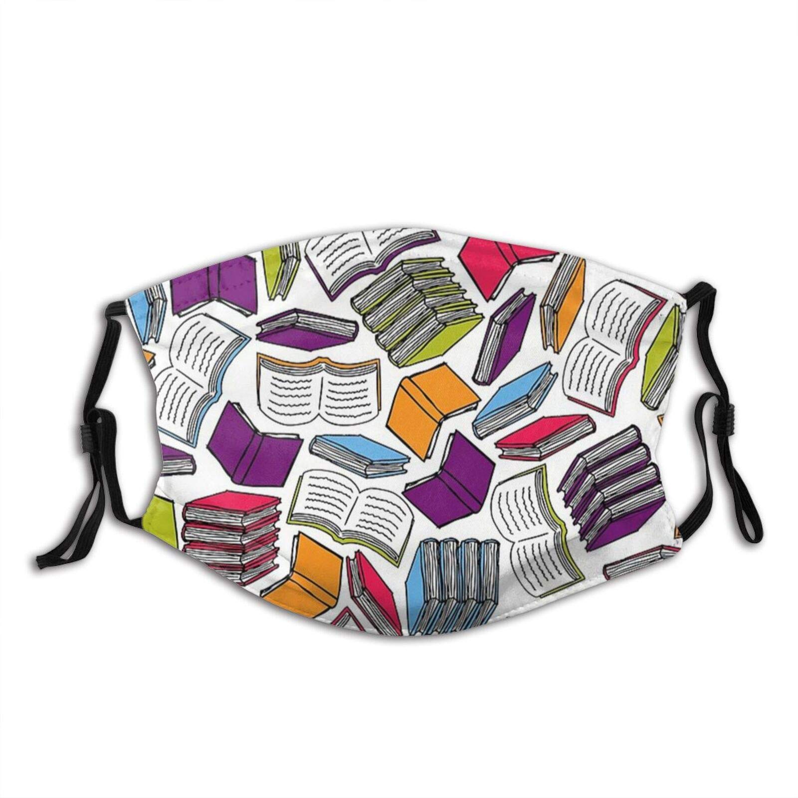 Teach Tiny Humans School Face Mask,Face Mask Unisex Balaclava Mouth Cover With Filter Windproof Dustproof Adjustable