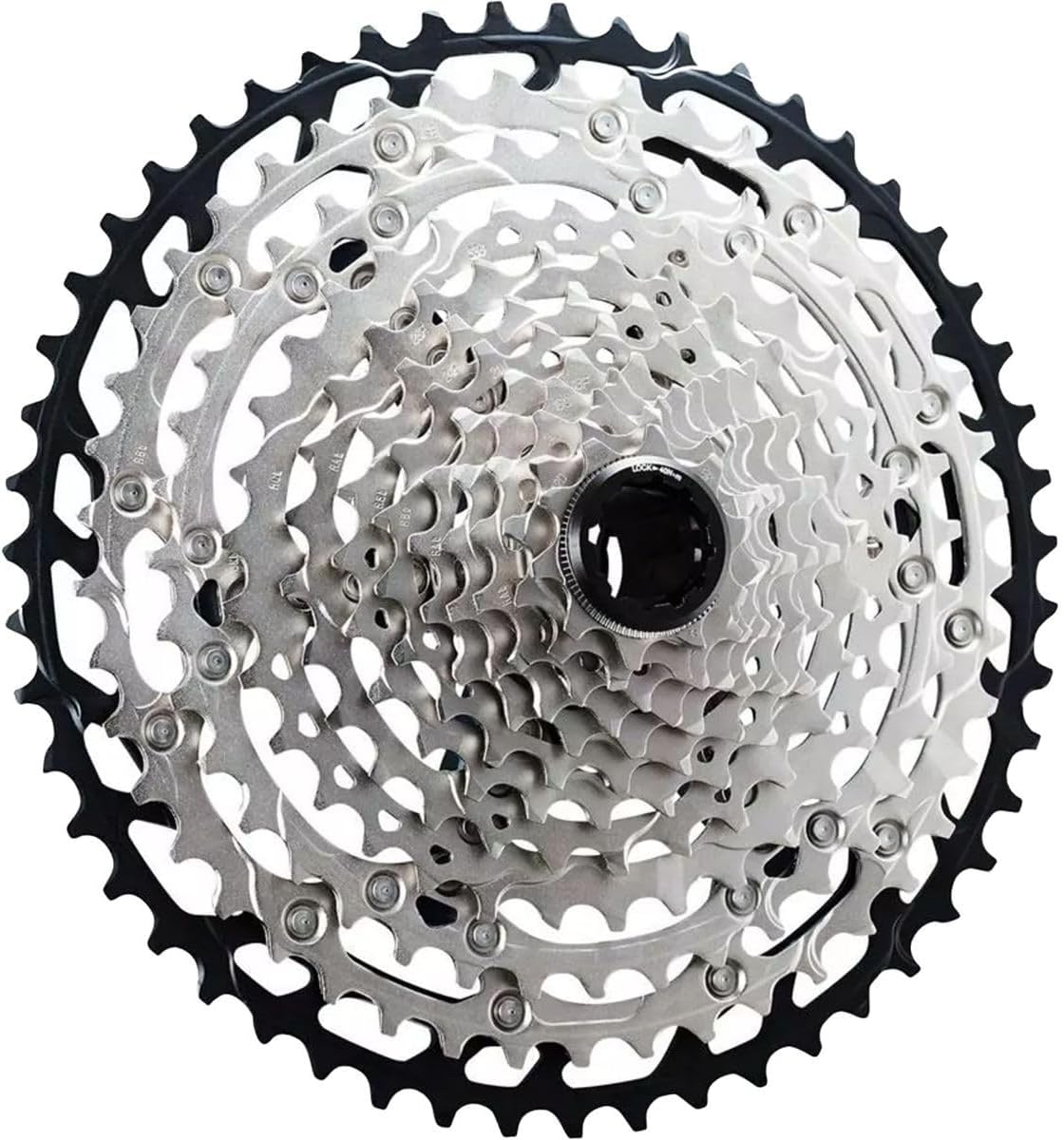 SHIMANO SLX CS-M7100 Cassette - 12-Speed, Silver/Black, Micro Spline