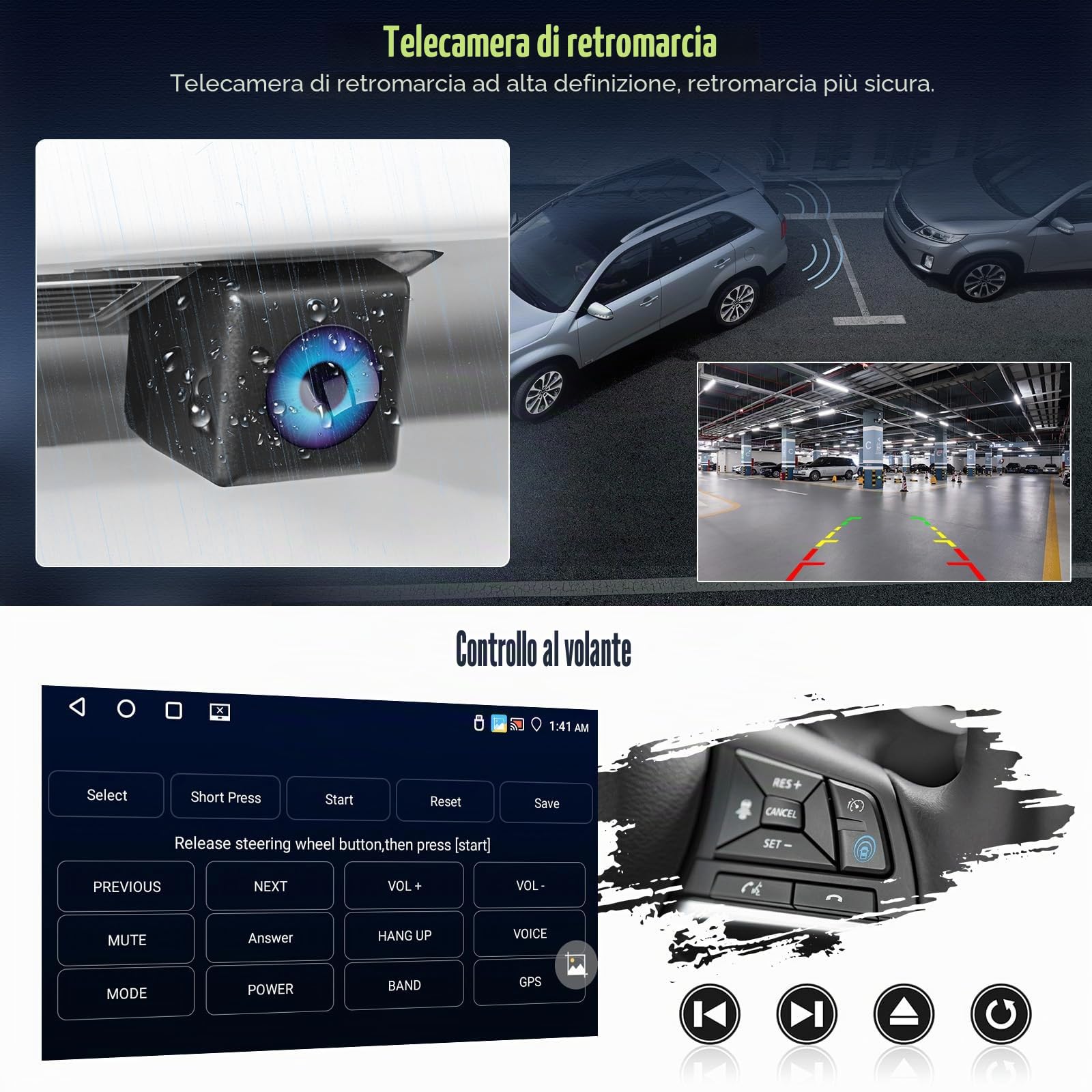 4G+64G GOHHDL Android Autoradio 2Din per Peugeot 107 / Citroen C1 / Toyota Aygo 2004-2014 con Carplay Android Auto, Radio da 10 Pollici con BTGPS Navi WIFI FM/RDS Mirror Link SWC Retrocamera&MIC
