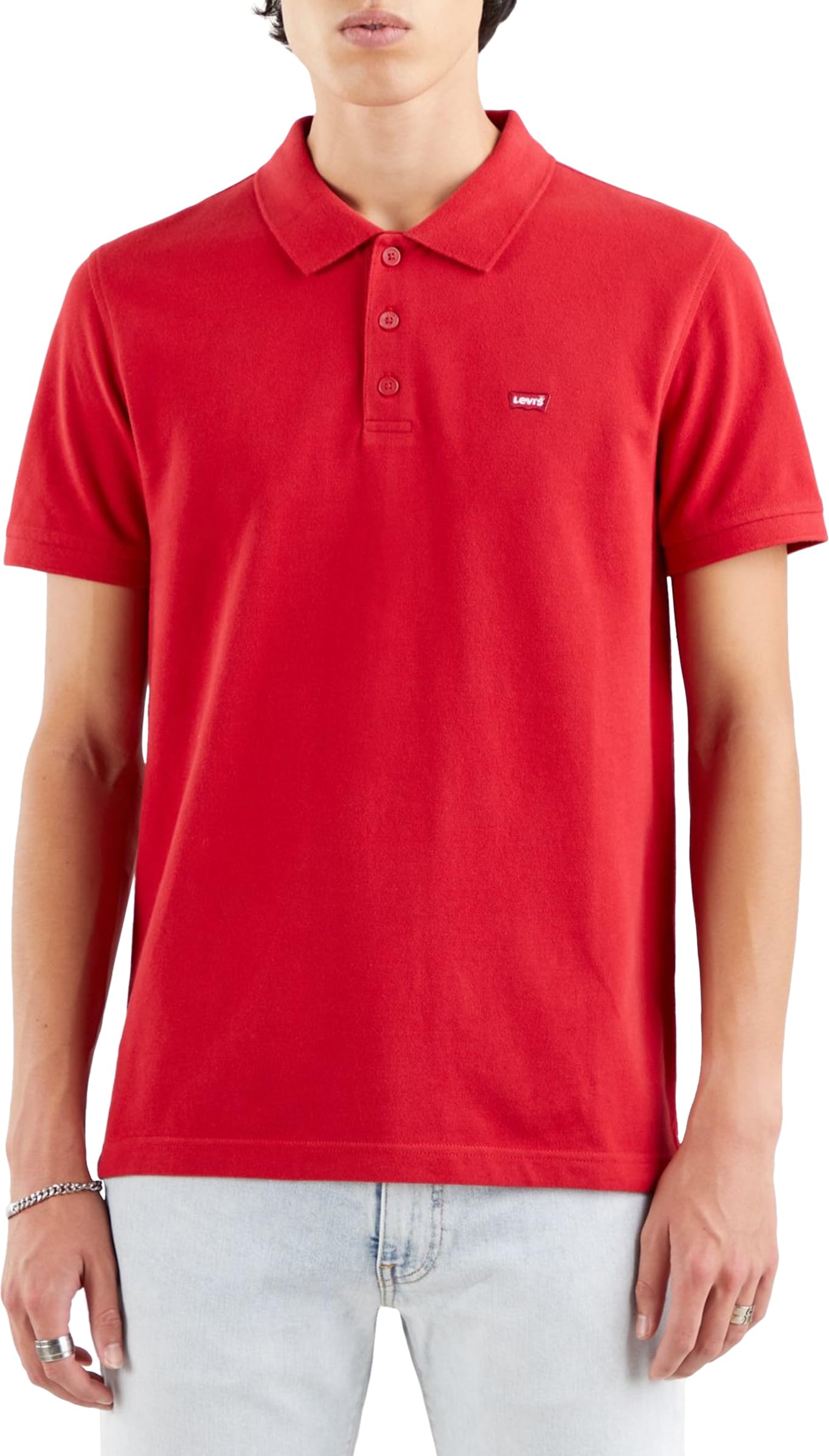 Levi's Men's Crimson Housemark Polo T-Shirt, Xl
