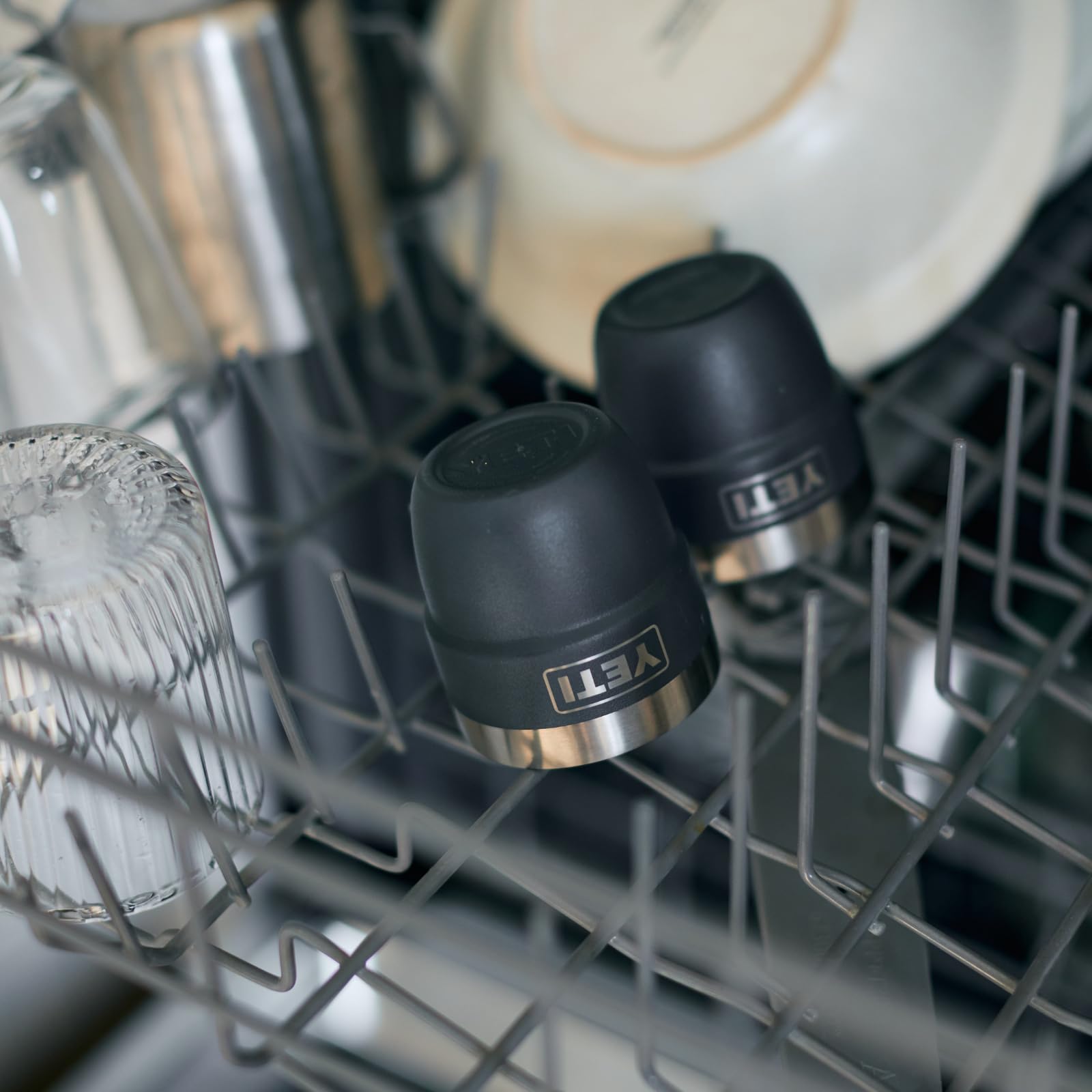 YETI Rambler Espresso Cup, Vacuum Insulated Stainless Steel Stackable Cup, Black, 2 Pack 4 oz (118 ml)