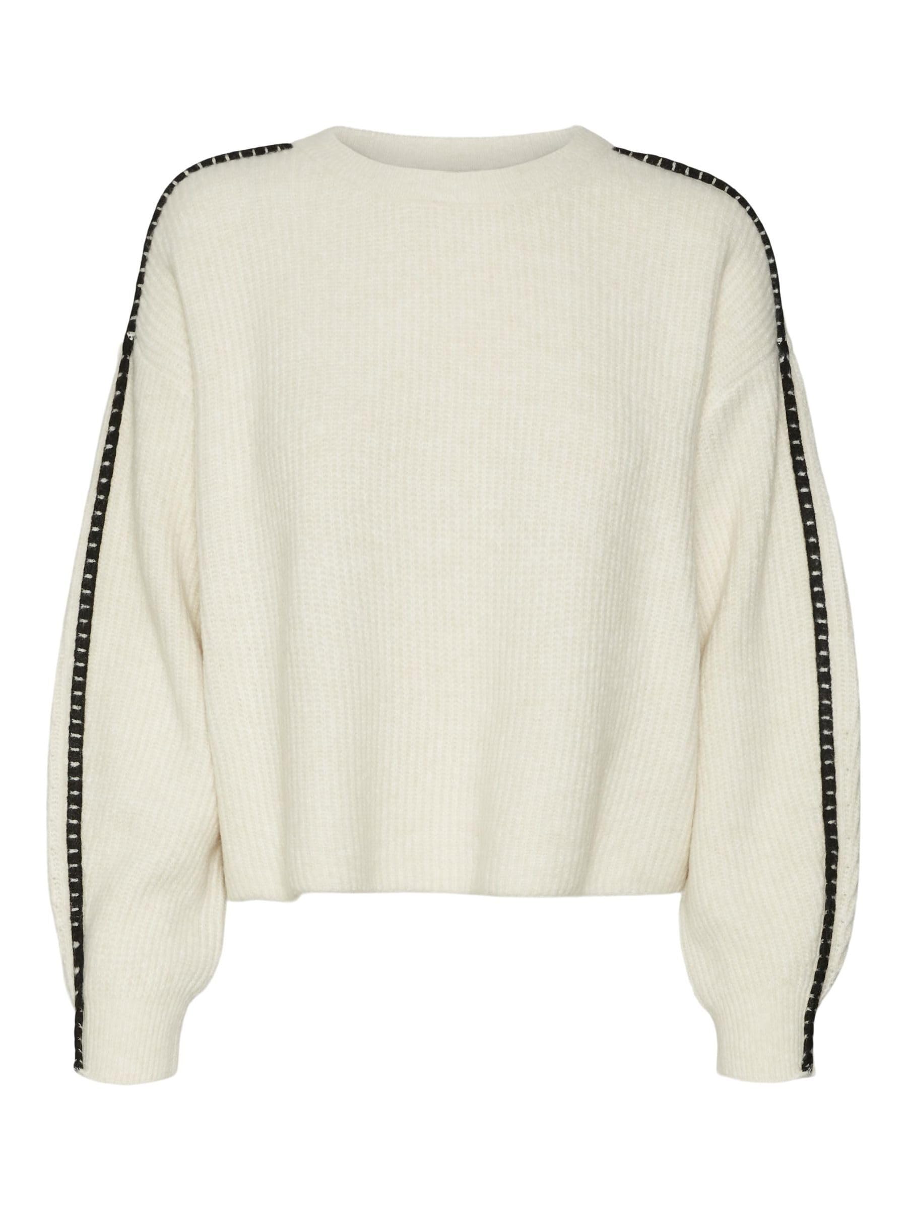 VERO MODA Women's Vmzora LS O-Neck Jumper Knitted, Birch, M