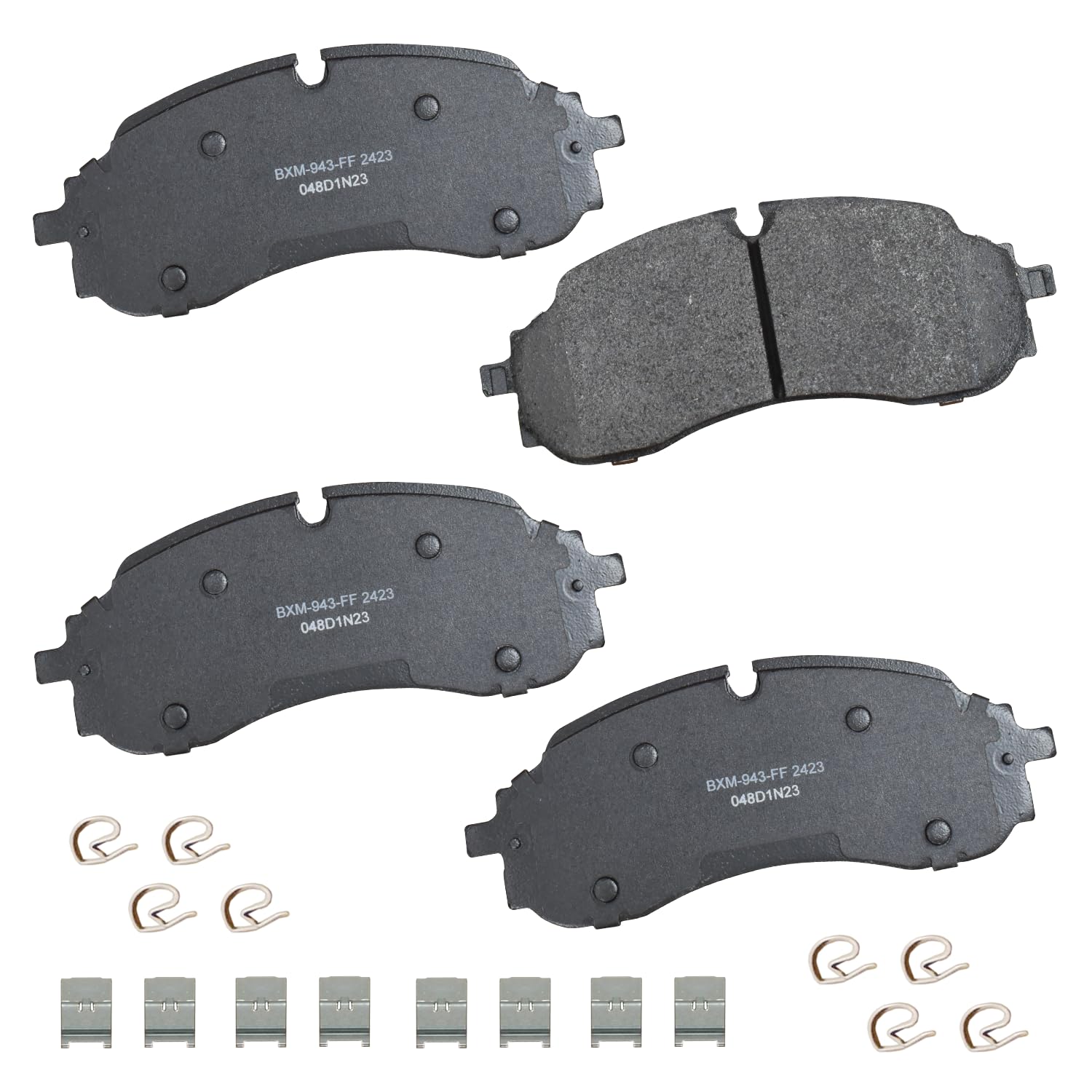 Bendix Premium SBM2423 Semi-Metallic Front Brake Pads for Ford E-Transit 2024-2022, Transit-150 2023-2022, Transit-250 2023-2022, Transit-350 2023-2022, Transit-350 HD 2023