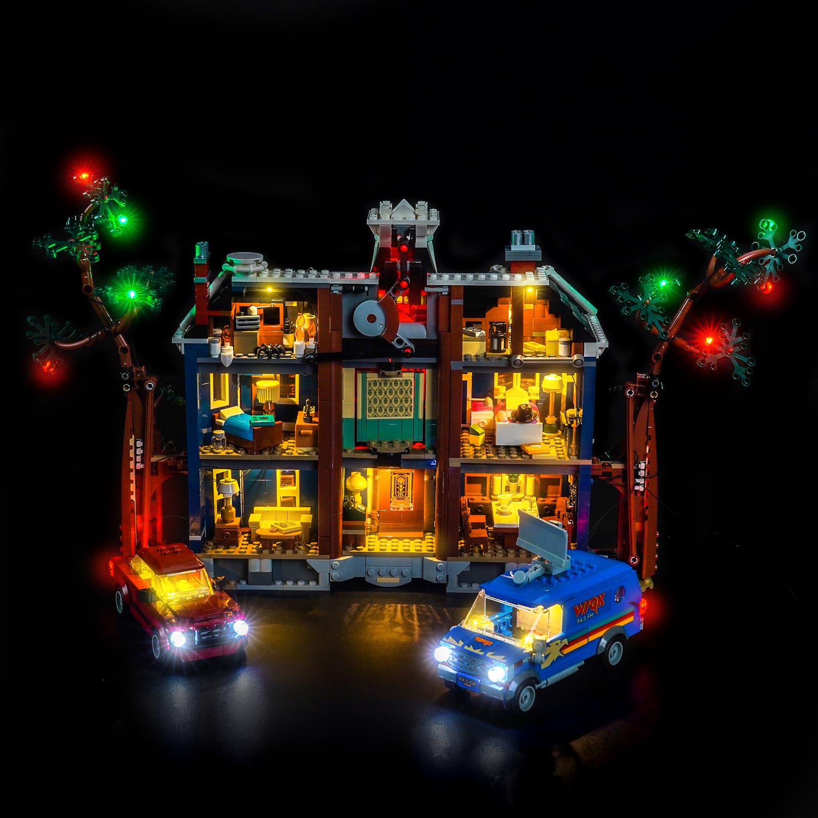 Jeu de lumières LED compatible avec Lego 11370 Stranger Things : The Creel House (pas un modèle), set d'éclairage décoratif compatible avec les briques Lego Stranger Things The Creel House - 3