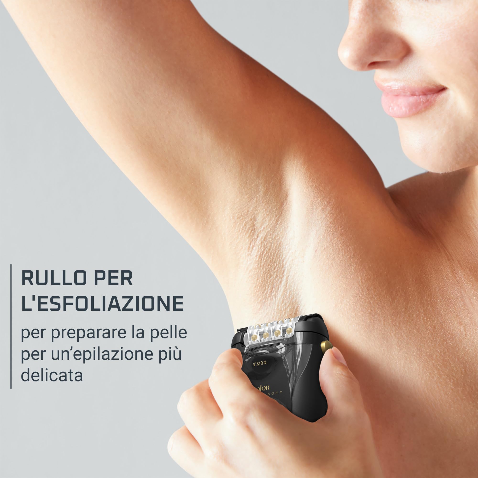 Rowenta Extreme Silence, Epilatore ad Alta Precisione con 24 Pinzette, con Tecnologia Micro-Contact Comfort e Funziona Vision, Esfoliante e Facile da Pulire, EP5628F0