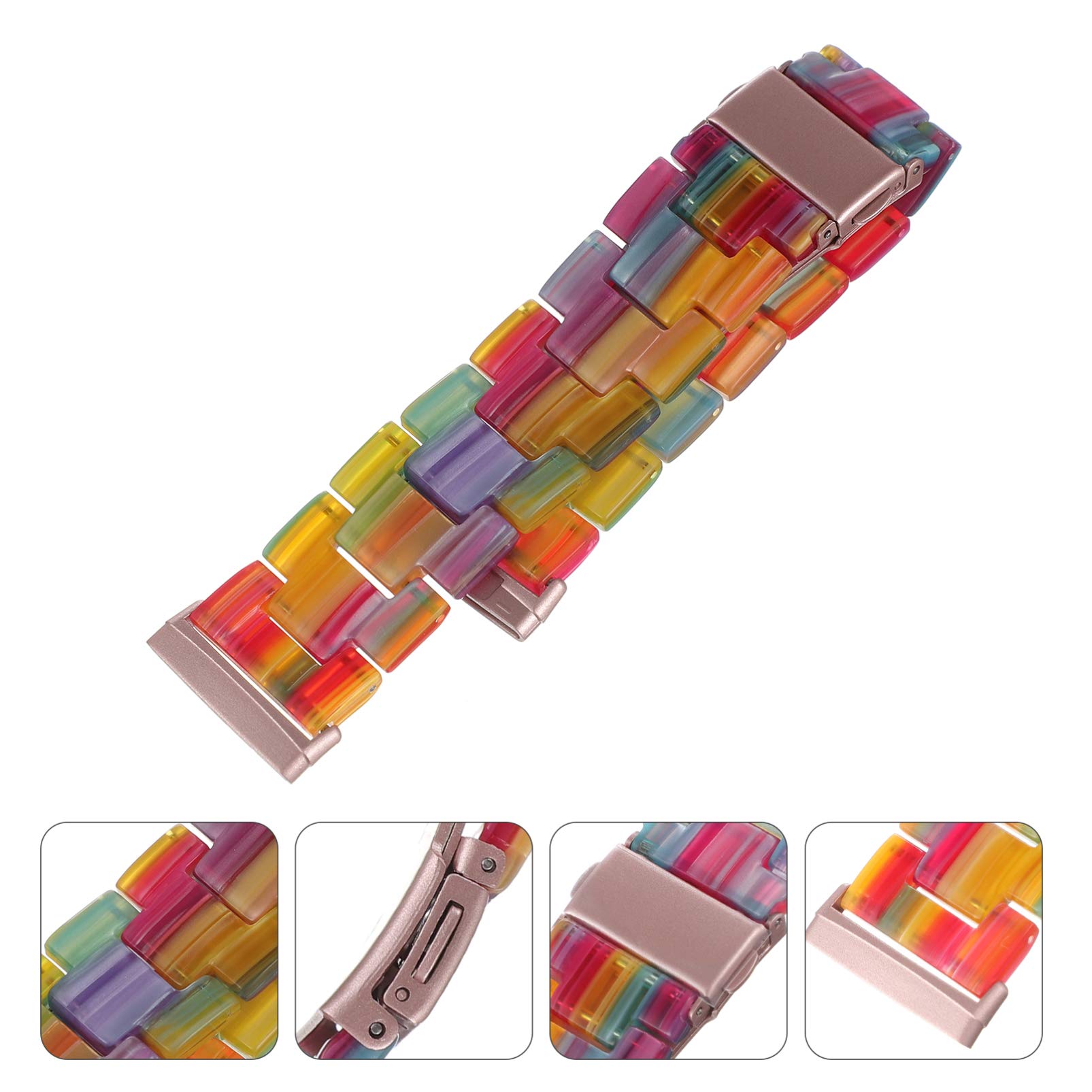 Housoutil Lot De 3 Bracelets De Montre Compatibles En Résine Bracelet De Rechange Ergonomique Et Confortable Pour Montre Connectée
