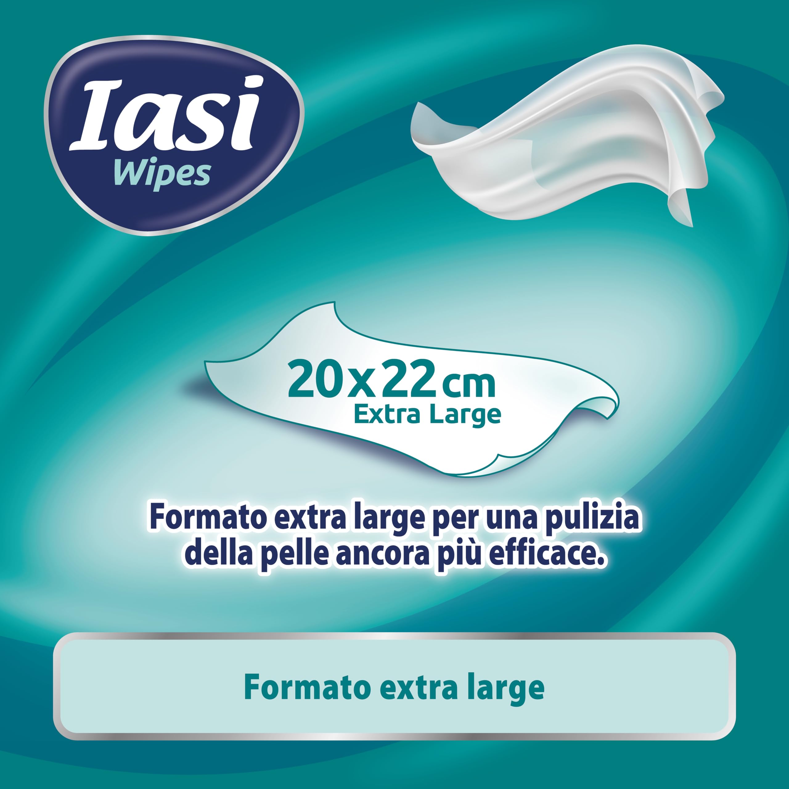 IASI Salviette Umidificate XL per Adulti, Ripristinano il PH naturale della pelle, Igiene Intima e Corpo, Senza Risciacquo, 864 unità