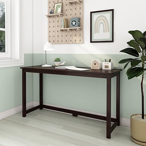 Miniatura 36 de Max & Lily Escritorio de madera maciza, 47 pulgadas, natural Natural,Azul,Arcilla,Gris,Blanco,Espresso,https://www.amazon.com/dp/undefined