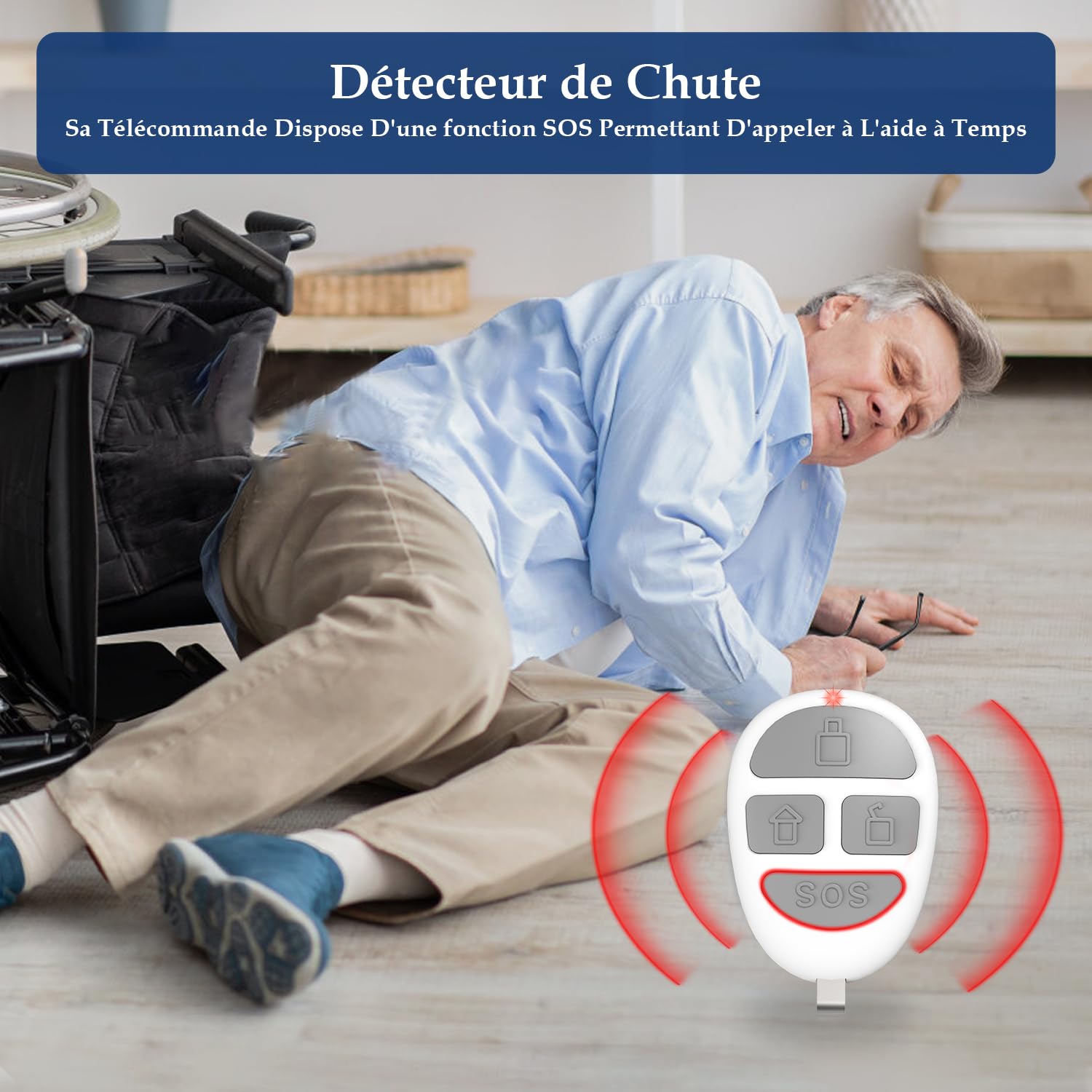 YISEELE Alarme Maison sans Fil: système de sécurité Wi-FI 5 GHz avec Horloge - 1 Sirène 125dB - 6 Capteurs Porte/Fenêtre - 2 Télécommandes - 1 Hub - Compatible Alexa & Google Home