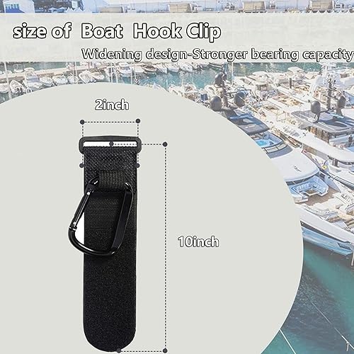 Miniatura 5 de Gancho para bolsa de riel de barco, correas de seguridad ajustables con práctica hebilla de liberación rápida, mosquetón de acero inoxidable para