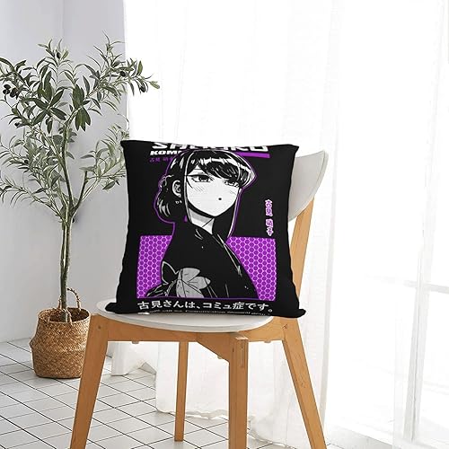 Miniatura 7 de Ekocev Anime Komi Can't Communicate - Fundas de almohada para dormitorio, sala de estar, 20 x 20 pulgadas