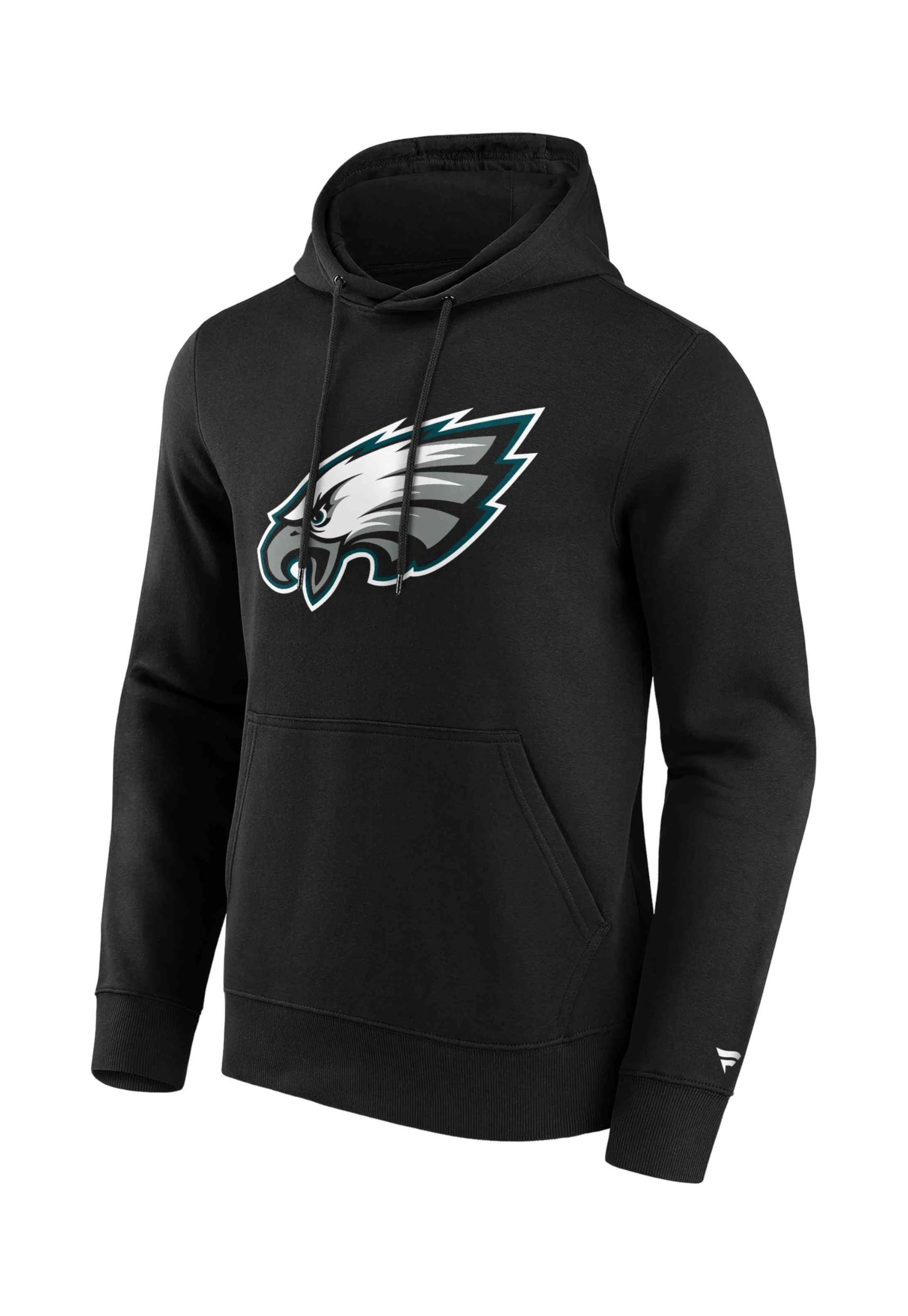Fanatics Men's Black - Nfl Philadelphia Eagles Primary Logo Graphic Hoodie, L
