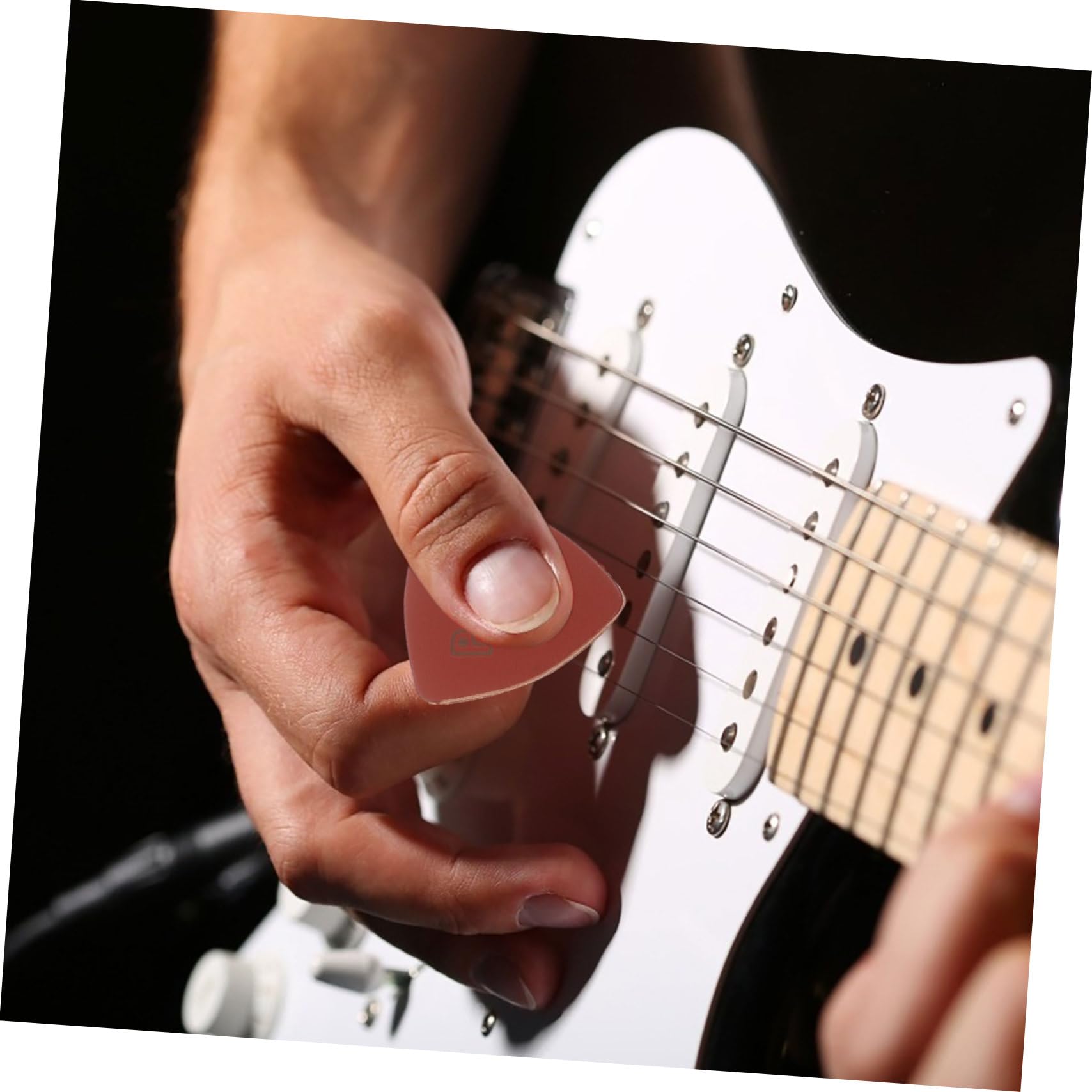 VICASKY 32 Uds Púas De Guitarra Accesorios De Guitarra Púas De Ukelele De Bajo De Dedo De De Pulgar De Cuero Genuino