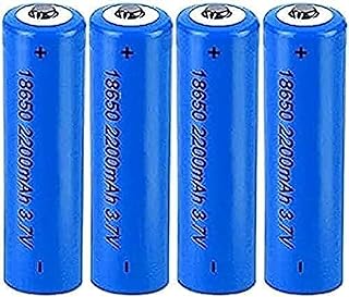 Rechargeable Battery 3.7V Battery 2200 MAh High Performance for Household Devices, Camara,4 Pcs,Button Top