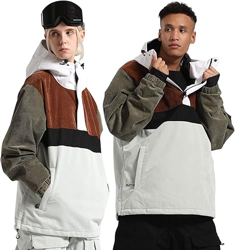 Miniatura 5 de BSASB Chaquetas de esquí para hombre y mujer abrigos de invierno cálidos impermeables resistentes al viento para mujer esquí snowboard deportes