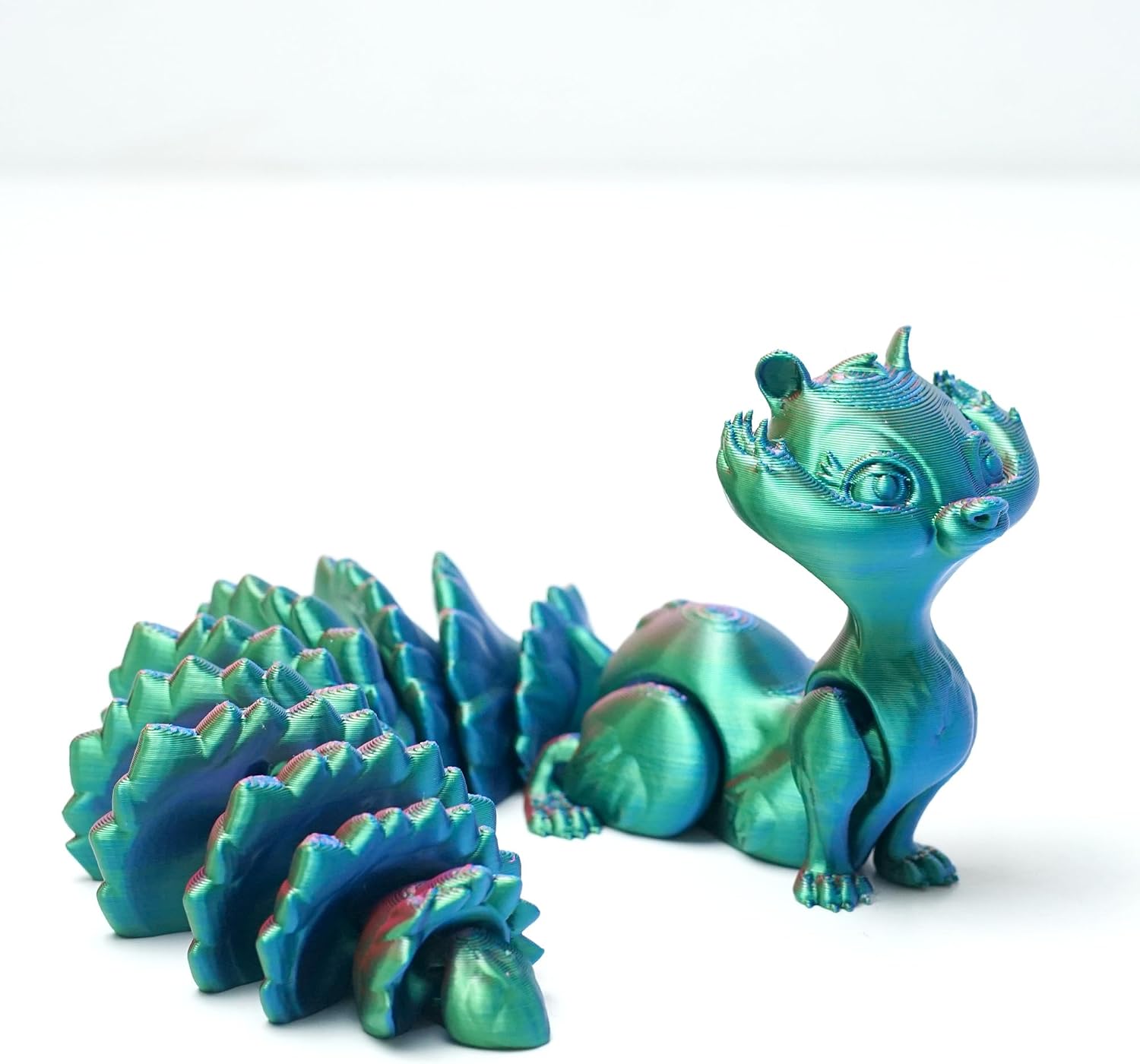 3D Printed Squirrel Model,Flexible Animals Toy Statue,Cool Stuff Fun Gift,Home Office Decor,Festival Gifts toco,Fidget Toy for Adults Teens Gifts Easter Basket Stuffers (Song shu) image 3