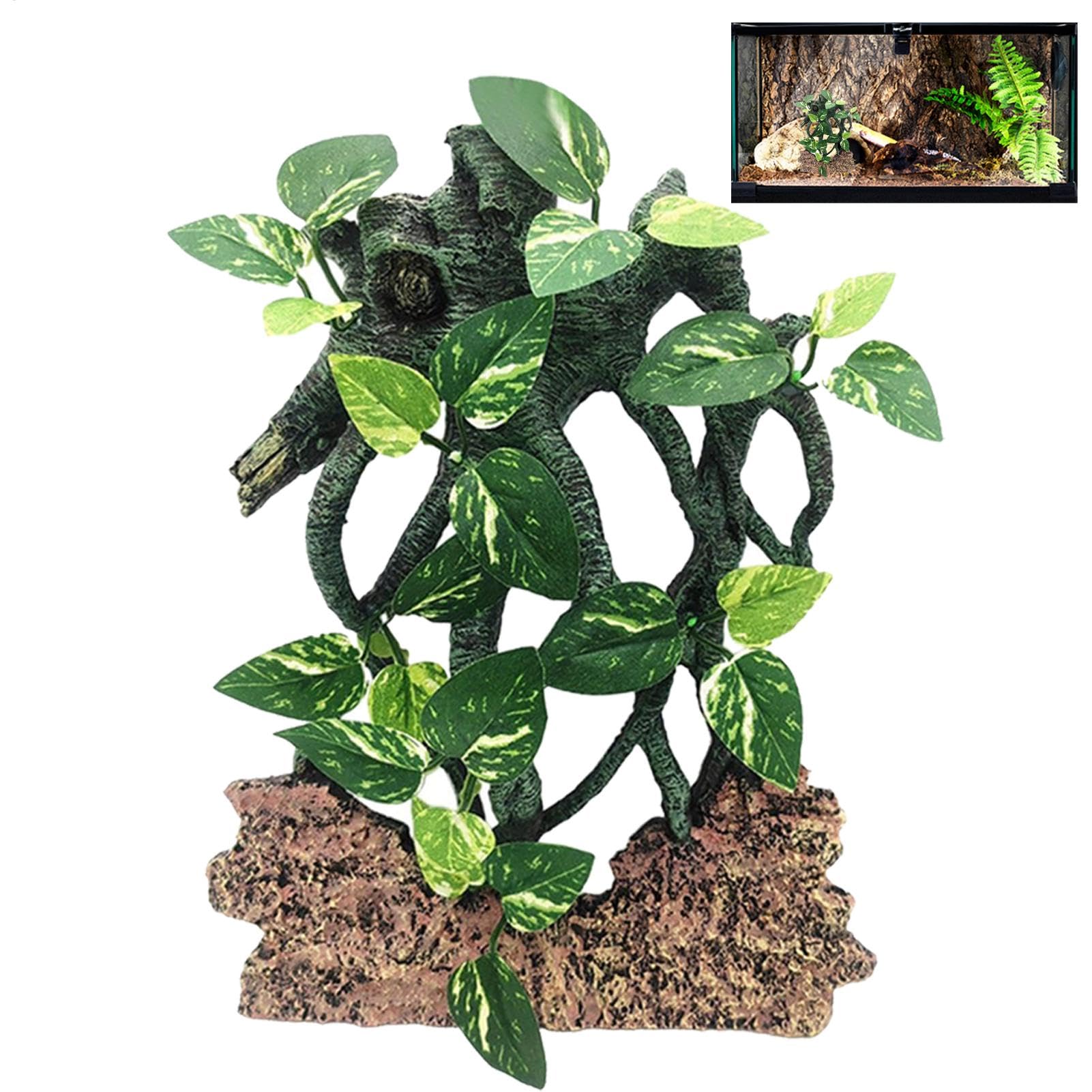 Reptile Branches | Suction Cup Reptile Log | Enrichment Toys, Snake Enclosure Decor, Snake Terrarium Decor for Lizards, Bearded Lions
