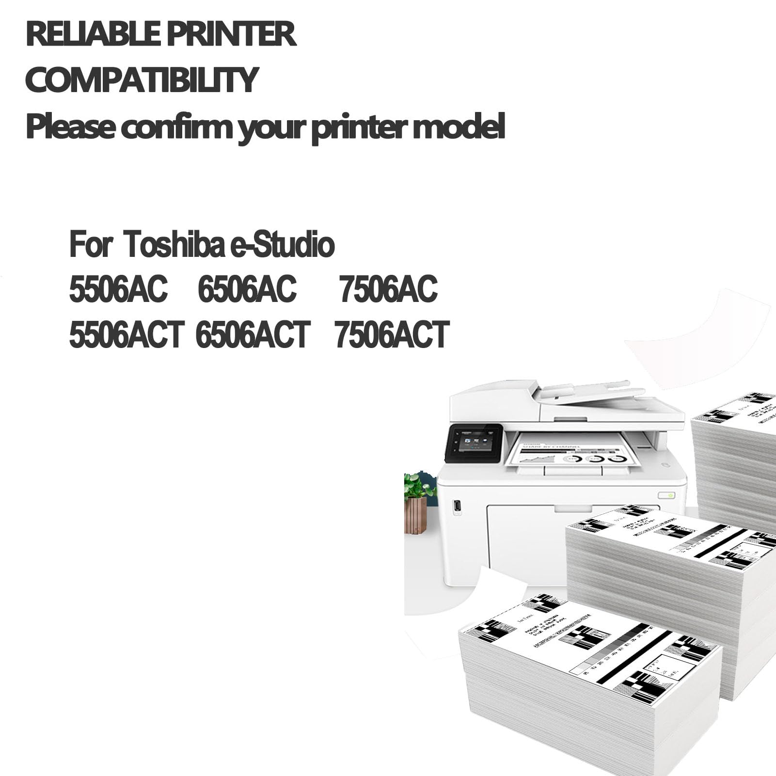 Cartuccia Toner Compatibile Per Stampanti Toshiba T-FC556U-K T-FC556U-C T-FC556U-M T-FC556U-Y E-Studio 5506AC 6506AC 7506AC 5506ACT 6506ACT 7506ACT,2 BK-1 Pack