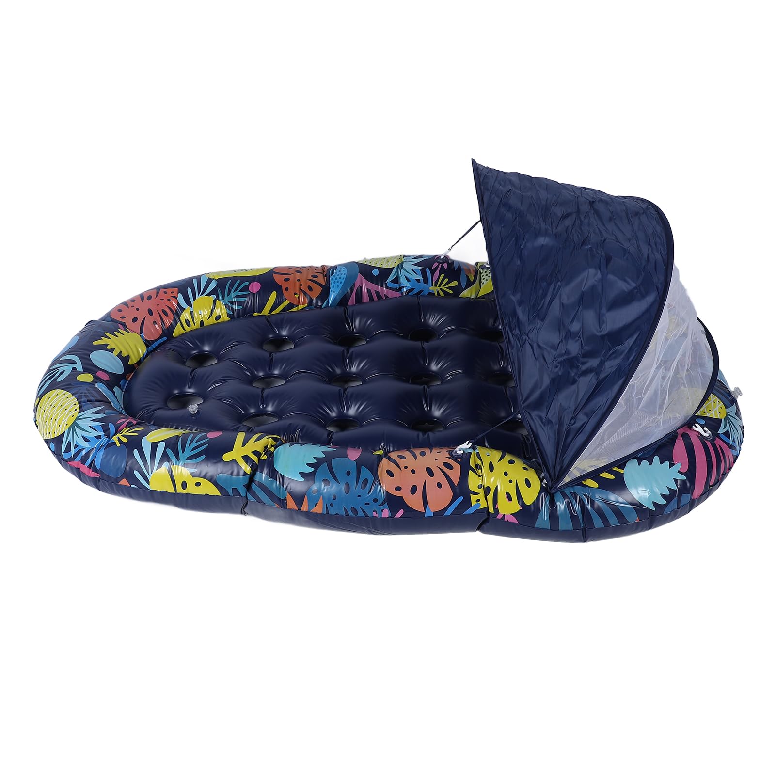 Yosoo Health Gear Pływaki Basenowe 3 w 1, Pływaki Basenowe dla Dorosłych z PCV ze zdejmowaną osłoną przeciwsłoneczną i Uchwytem na Kubek, 72,83 X 47,2 Cala Pływak Przy Basenie na imprezę Nad Jeziorem