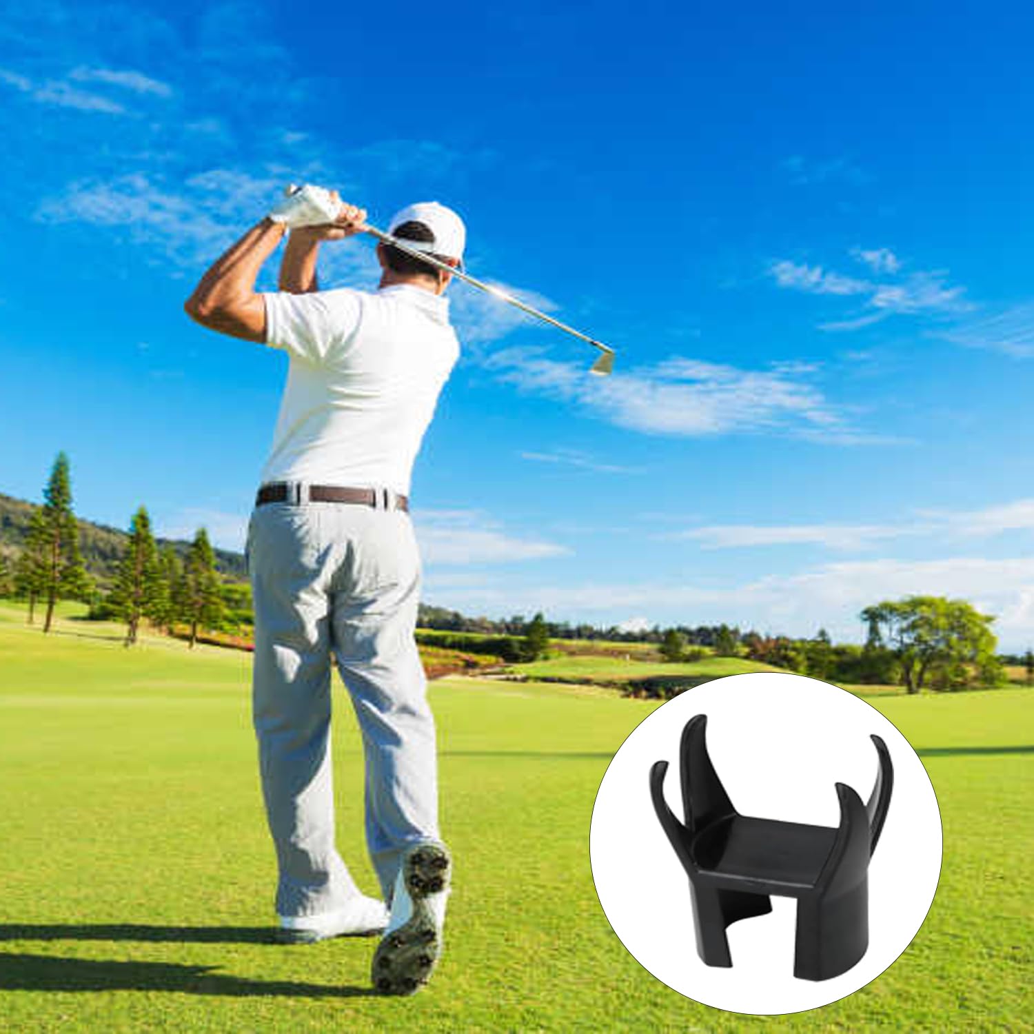 Recogepelotas de Golf 5 Piezas - Herramienta de 4 Garras con Accesorio Putter para Campo
