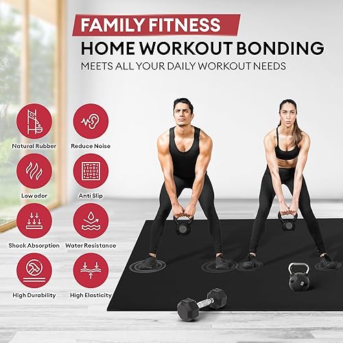 Miniatura 5 de YES4ALL Exercise Mat for Home Gym, Fitness Workout Mats