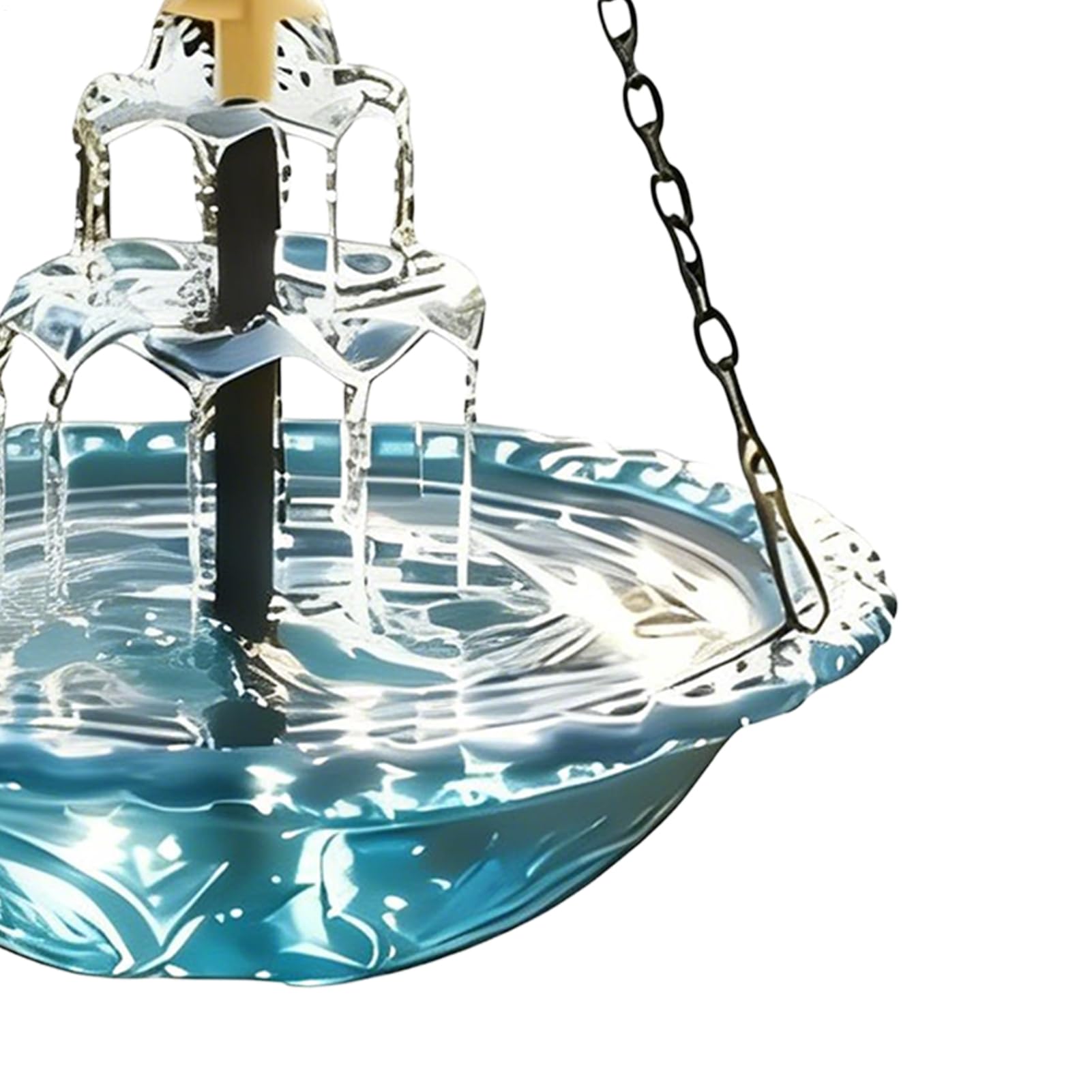 Fontaines pour bain d'oiseaux solaires pour l'extérieur | Fontaine pour bain d'oiseaux extérieure à suspendre - Fontaine solaire pour colibris - pour les observateurs d'oiseaux, balcon, porche, cour