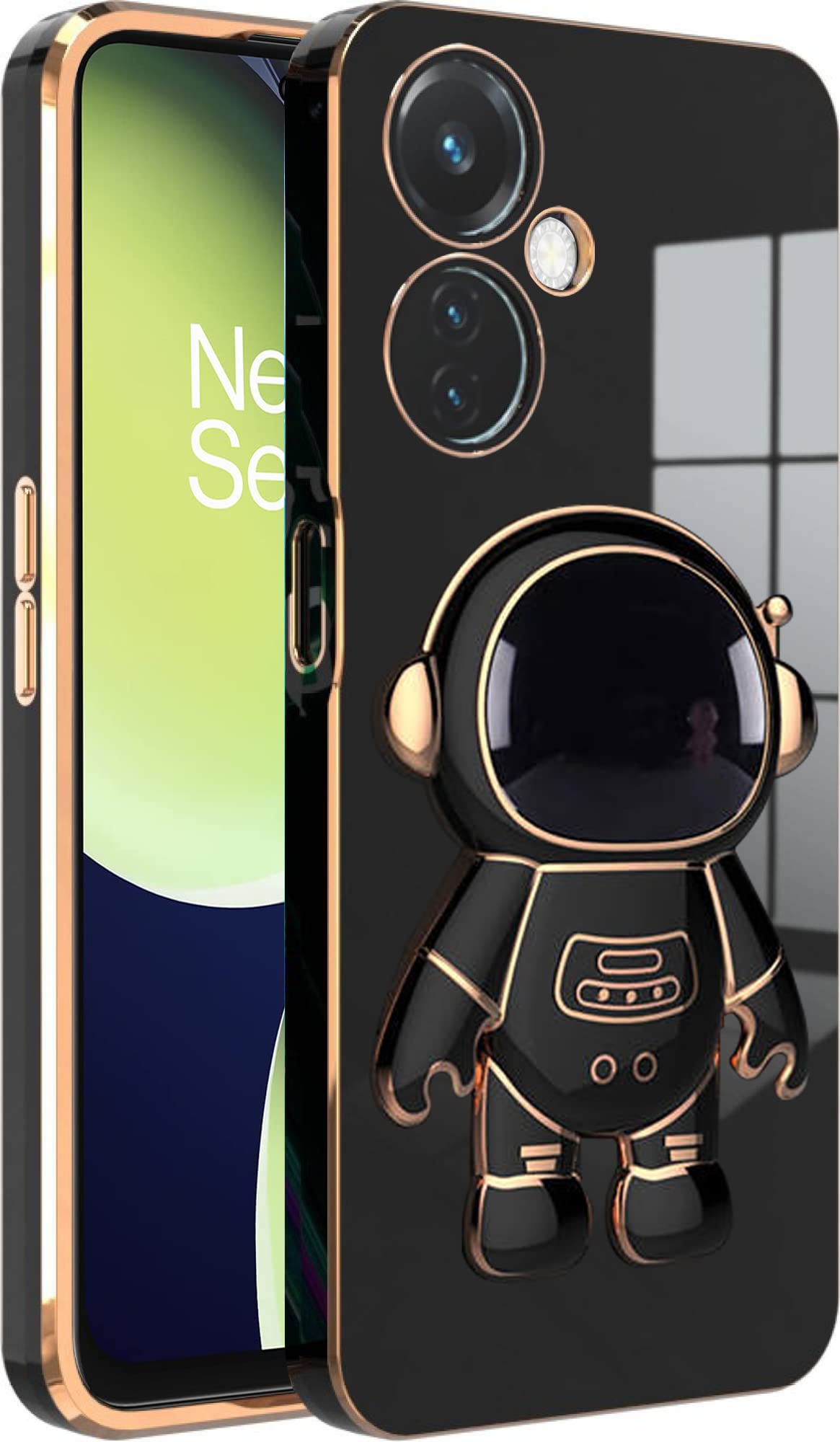 V-TAN Electroplated 3D Astronaut Holster Folding Stand Back Case Compatible with Oneplus Nord CE 3 Lite,Nord CE3 Lite (Black) (B0C6GHTKPP) Amazon Price History, Amazon Price Tracker