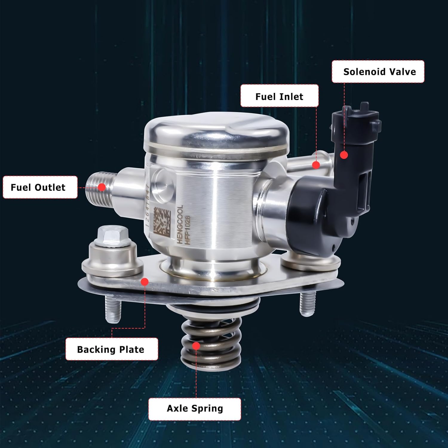 EP1028 High Pressure Fuel Pump Compatible with Chevrolet & Buick L4-2.4L 2010-2017 Equinox Impala Captiva Sport LaCrosse Verano Regal Terrain - Replace OEM 12641847 HM10008