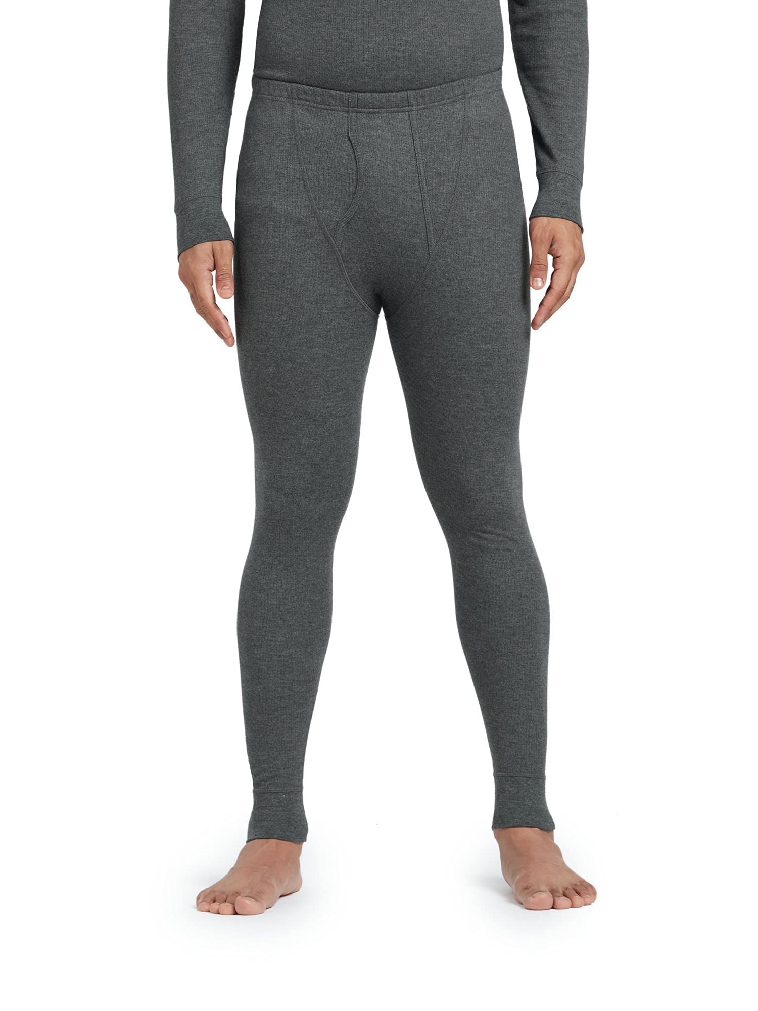 XYXX Men's Thermal Bottoms | Antibacterial, Skin Friendly with Superior Heat Retention | Slim Fit Full Length Solid Alpine IntelliHeat Thermal Long Johns-picture-19