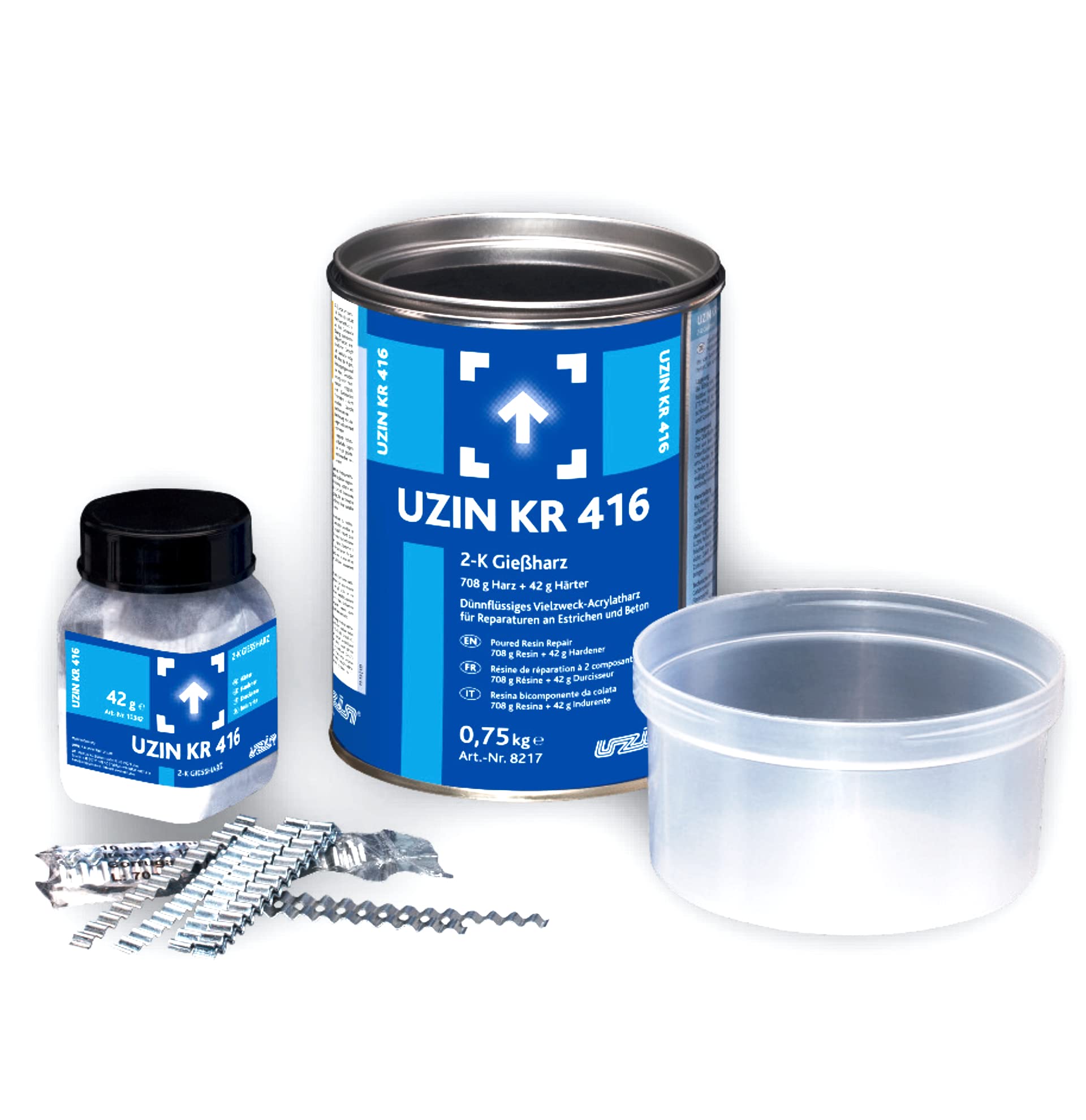 UZIN KR 416 2-K Gießharz Dünnflüssiges Acrylatharz Reparatur Set 750 g