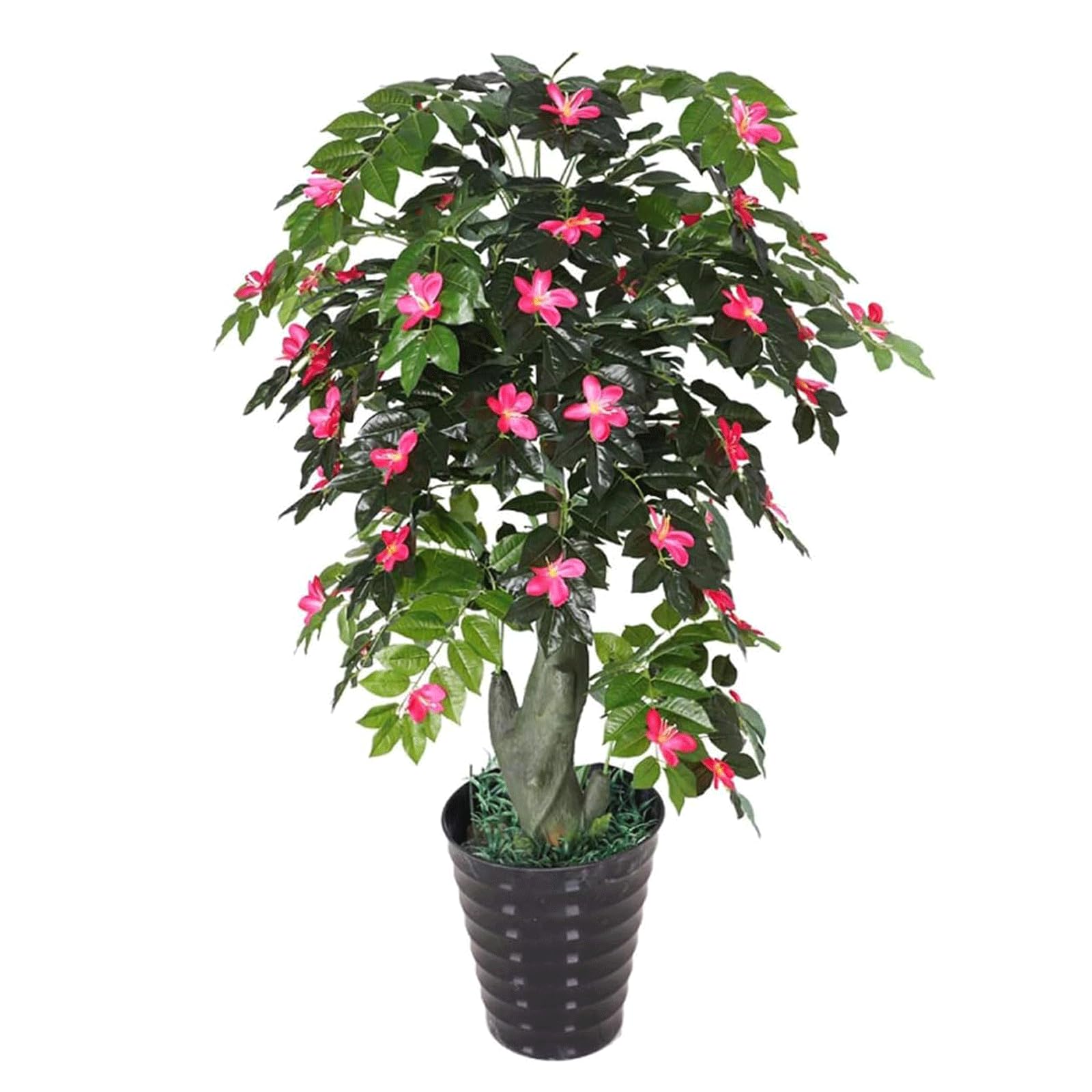 HCZKIUJY Artificial Plants 140cm/4.5ft Fake Tree Floor Standing Realistic Potted Plant Faux Plant Home Living Room Office Decor