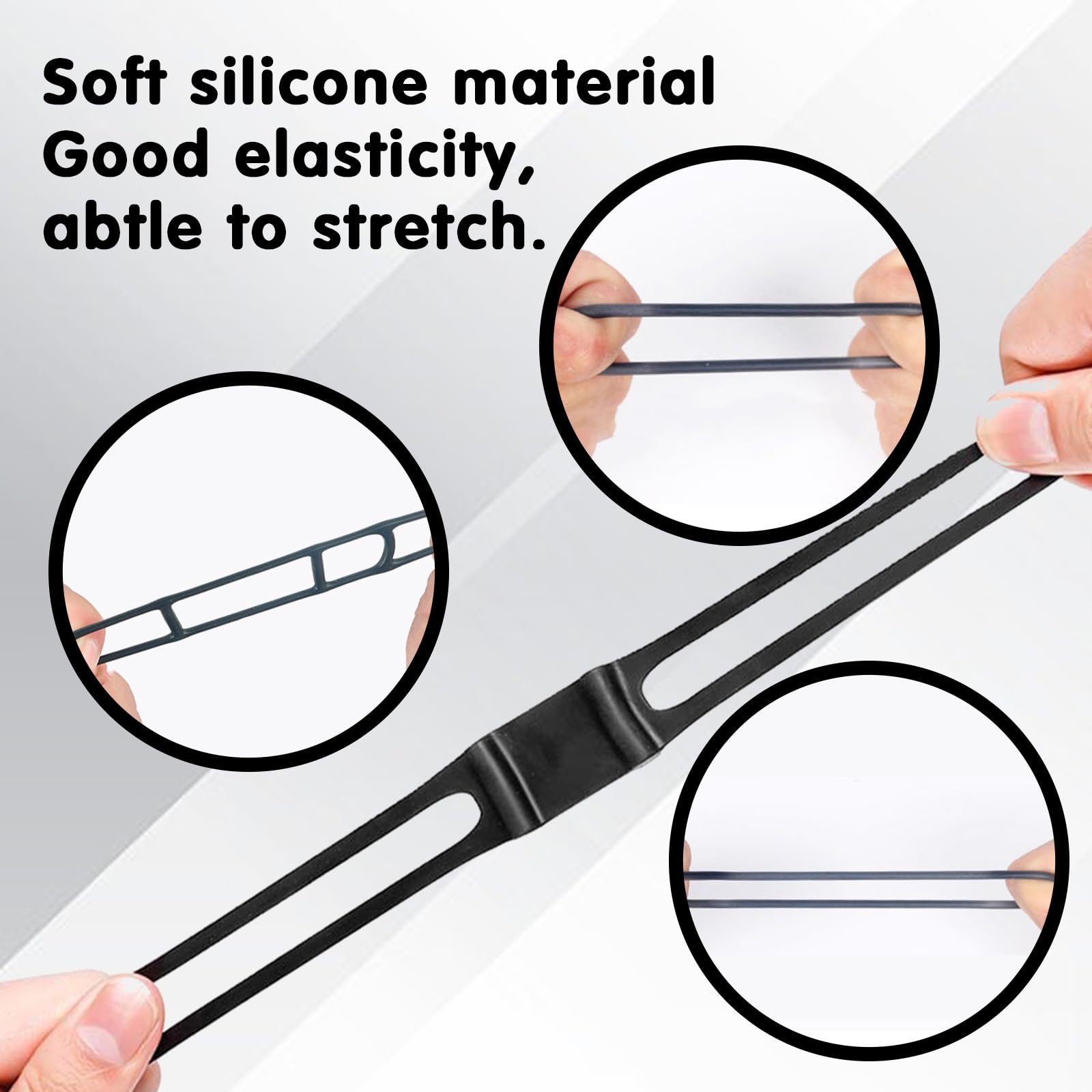 30 Bandes Silicone Élastiques Pour Vélo – Fixation Lampe, GPS, Compteur, Gourde (3 Tailles)