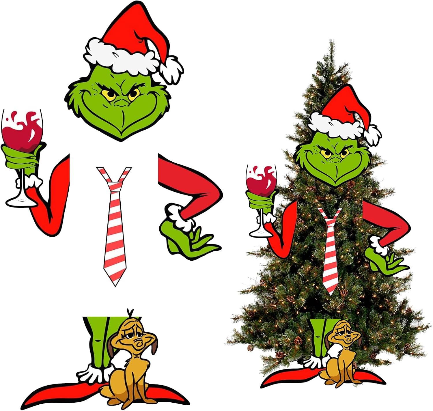 Amazon.de Grinch Weihnachtsbaumschmuck,SPHERETRON Grinchs Dekoration