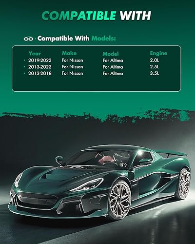 Miniatura 5 de SCITOO - Juego de pastillas de freno de cerámica, 8 pastillas de freno para Nissan Altima 2013, 2014, 2015, 2016, 2017