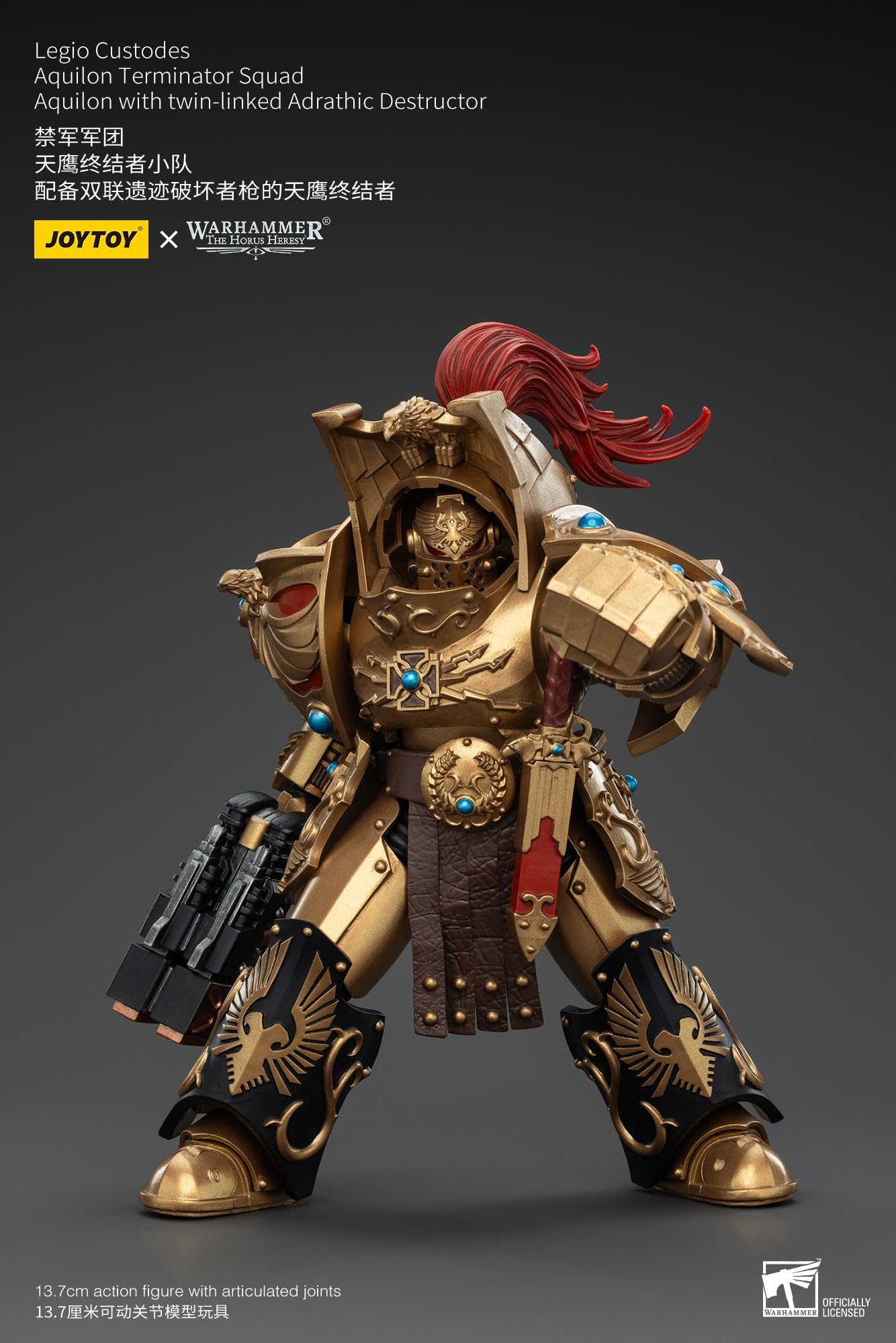 JoyToy Warhammer 40K Legio Custodes Aquilon Terminator Squad z destruktorem figurka w skali 1:18