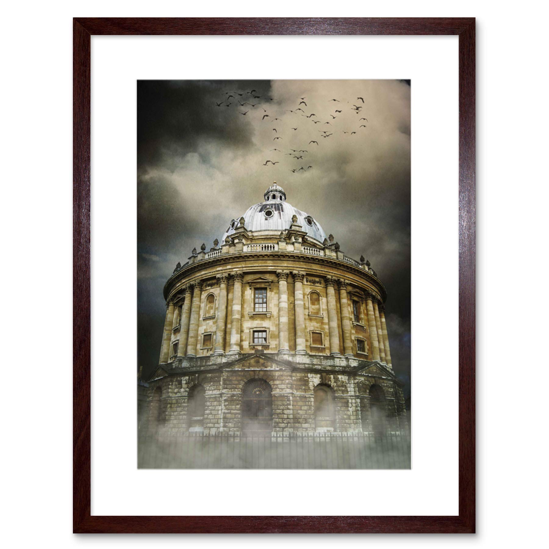 Wee Blue Coo PHOTO LANDMARK COMPOSITION RADCLIFFE CAMERA OXFORD FRAMED ART PRINT B12X13106