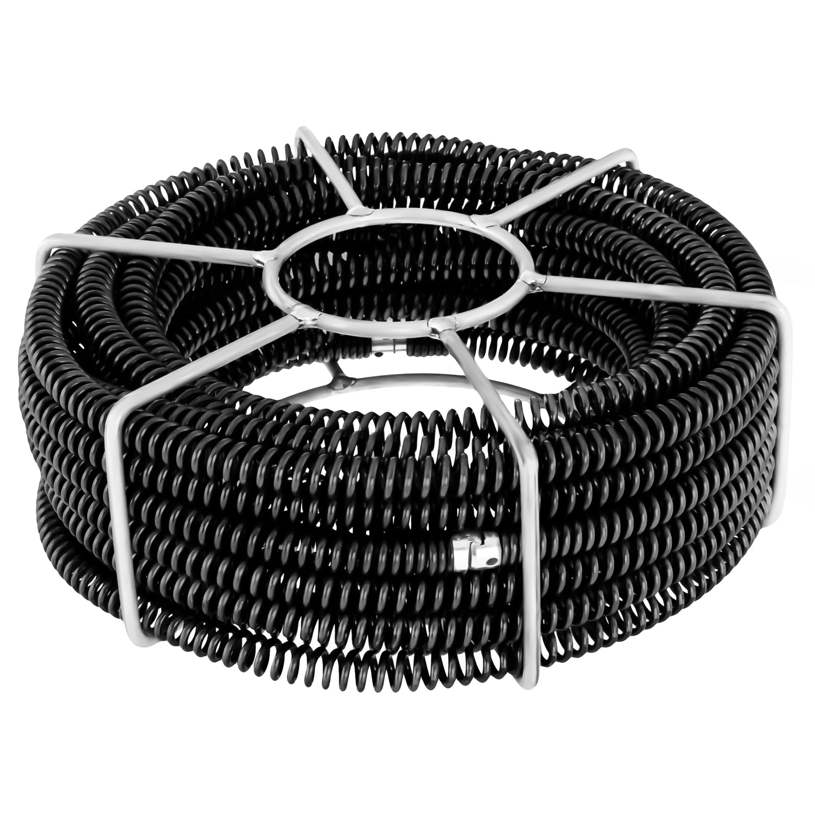 MSW - Set de 6 desatascadores espirales - 2,45 m / Ø16 mm - Longitud total 14,7 m