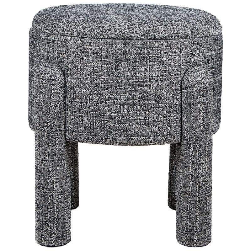 Puf de poliester compacto DRW con base de madera estable 2