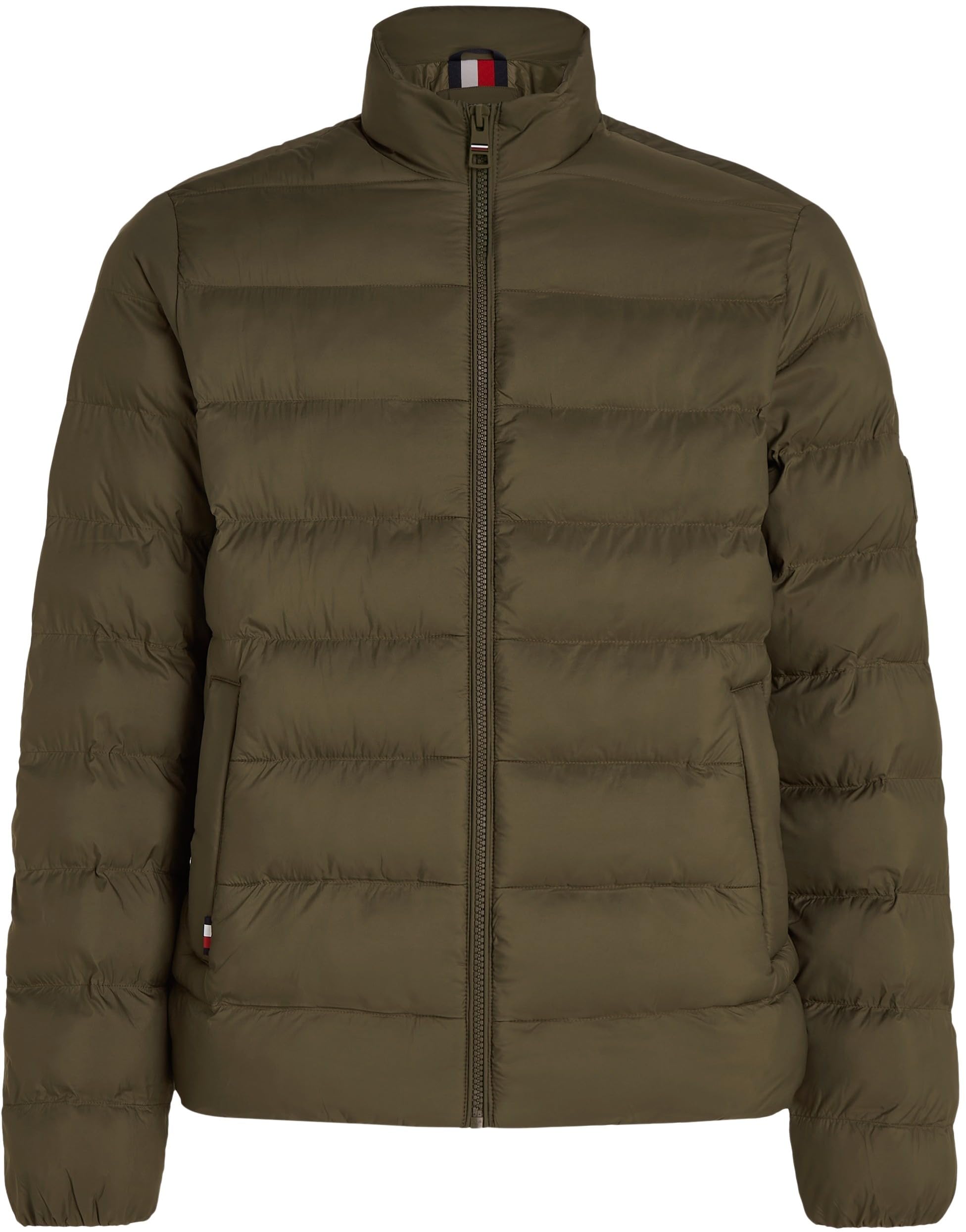 Tommy Hilfiger Uomo Giacca Trapuntata Mid Weight Stand Collar Jacket senza Cappuccio